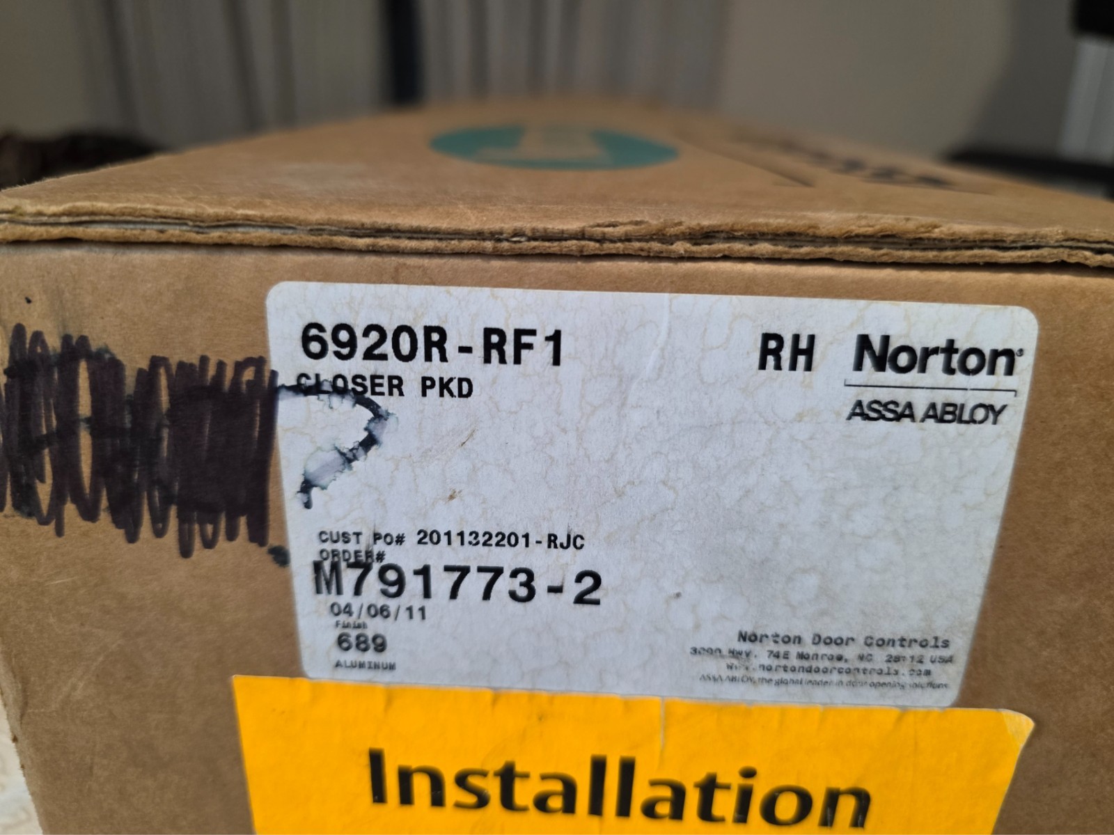 Norton 6920R-RF1 Surface Door Closer Kit – 6900ELS + 6700PCB | New Old Stock 689