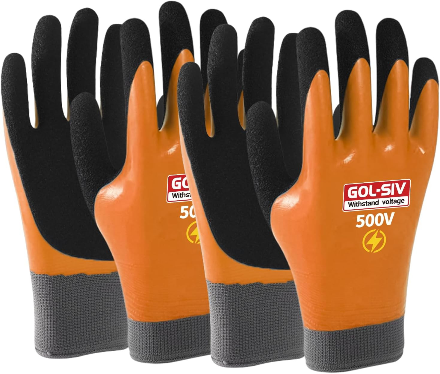 Electrical Insulated Gloves, 500V High Voltage Resistance Electrician Safety