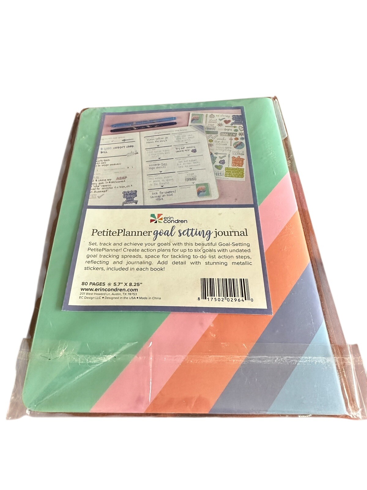 Erin Condren Goal Setting Journal – Hold the Vision Trust the Process NEW
