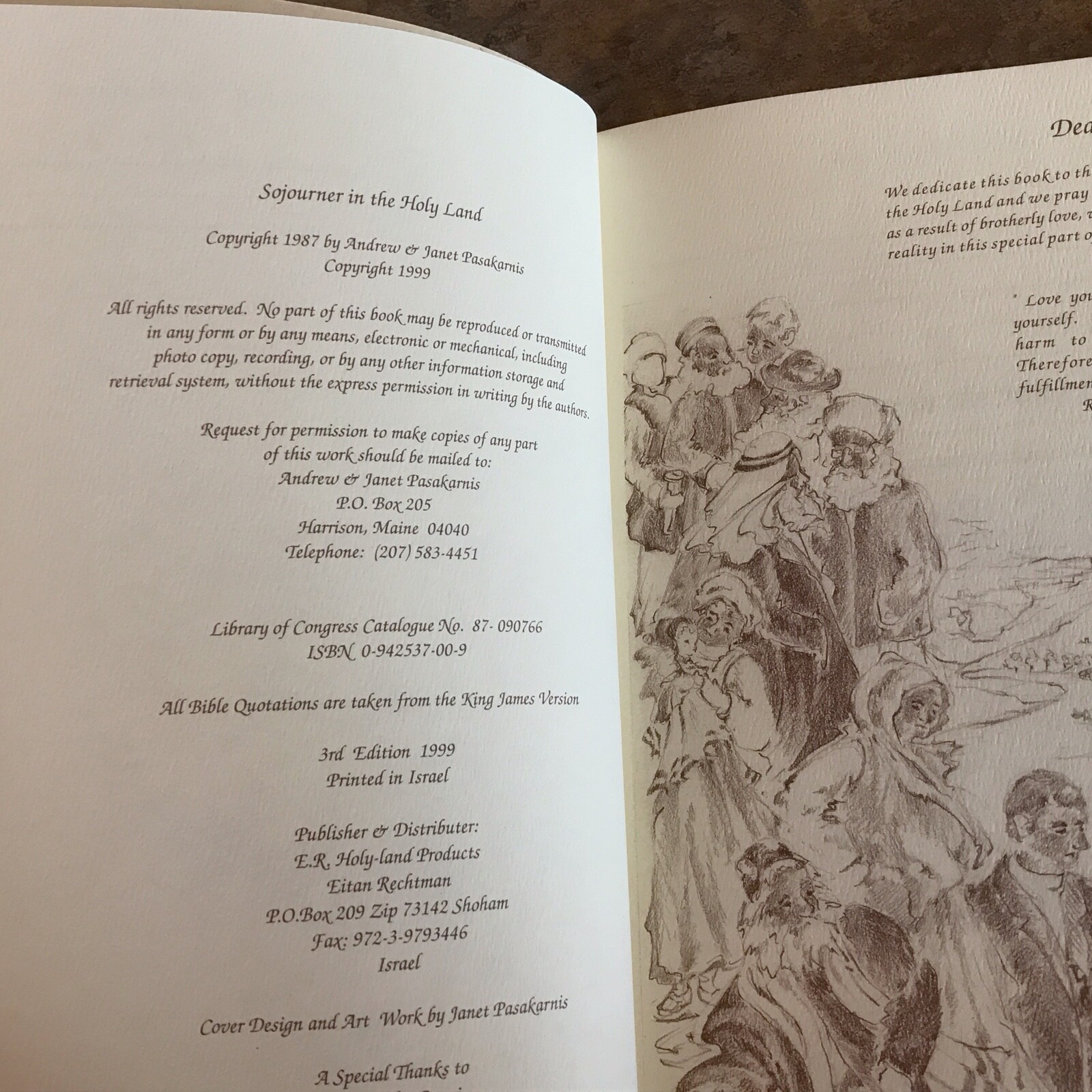 SOJOURNER IN HOLY LAND: A PERSONAL TRAVEL DIARY FOR ISRAEL By Andrew Pasacarnis