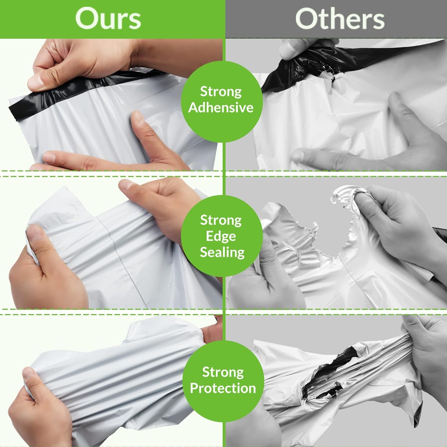 Ultra Heavy Duty 5MIL Poly Mailers Shipping Mailing Poly Bags 12in X 15.5in