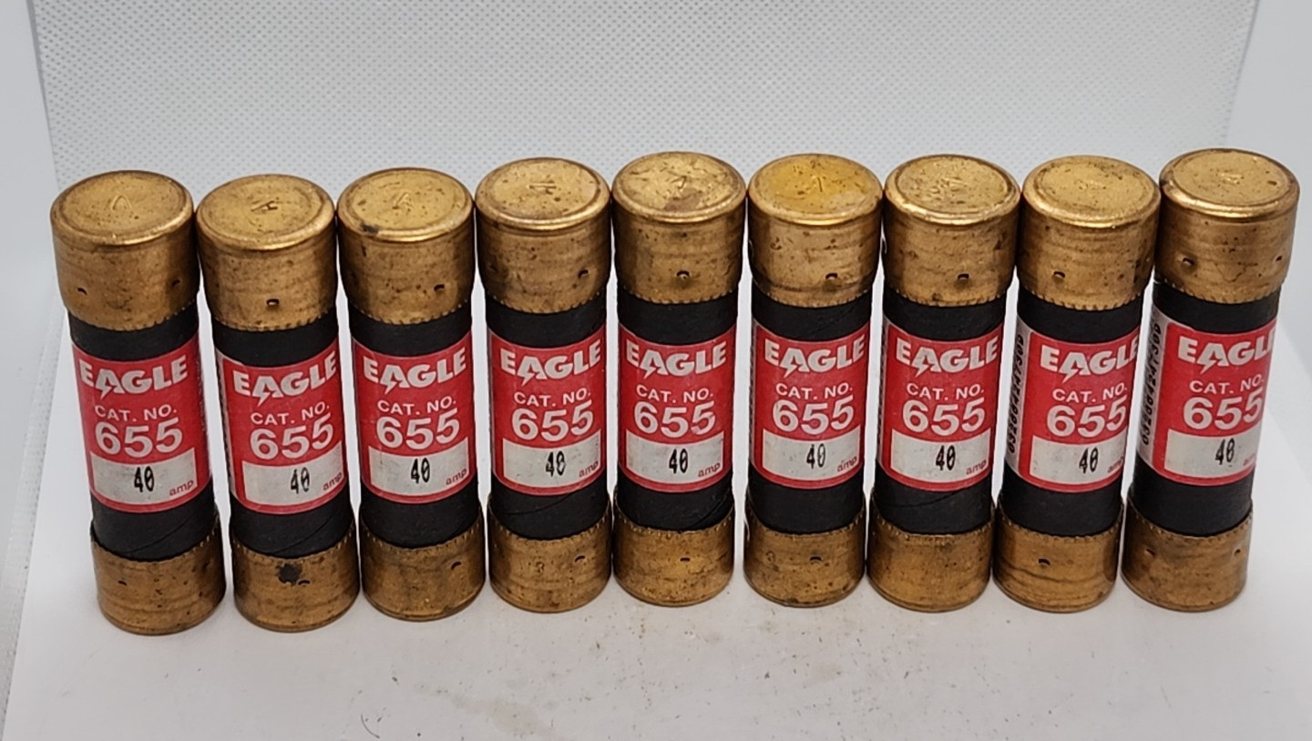 Lot of 8 – EAGLE 655-40 250V 40A CLASS K5 FUSE [2WS1-2]