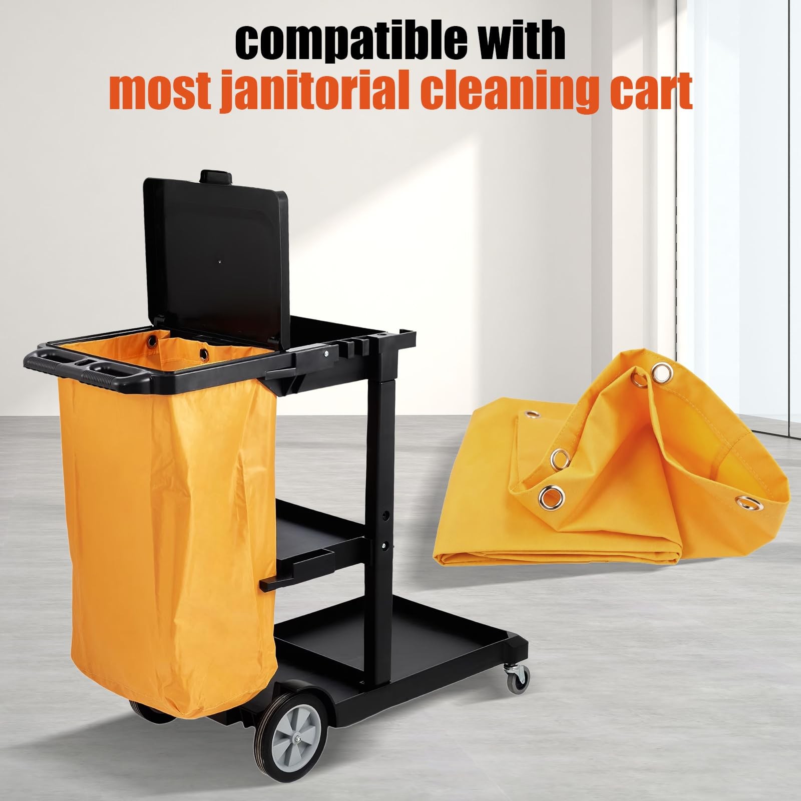 Janitorial Cleaning Cart Bag: Commercial Products 23 Gallon Industrial Janito…