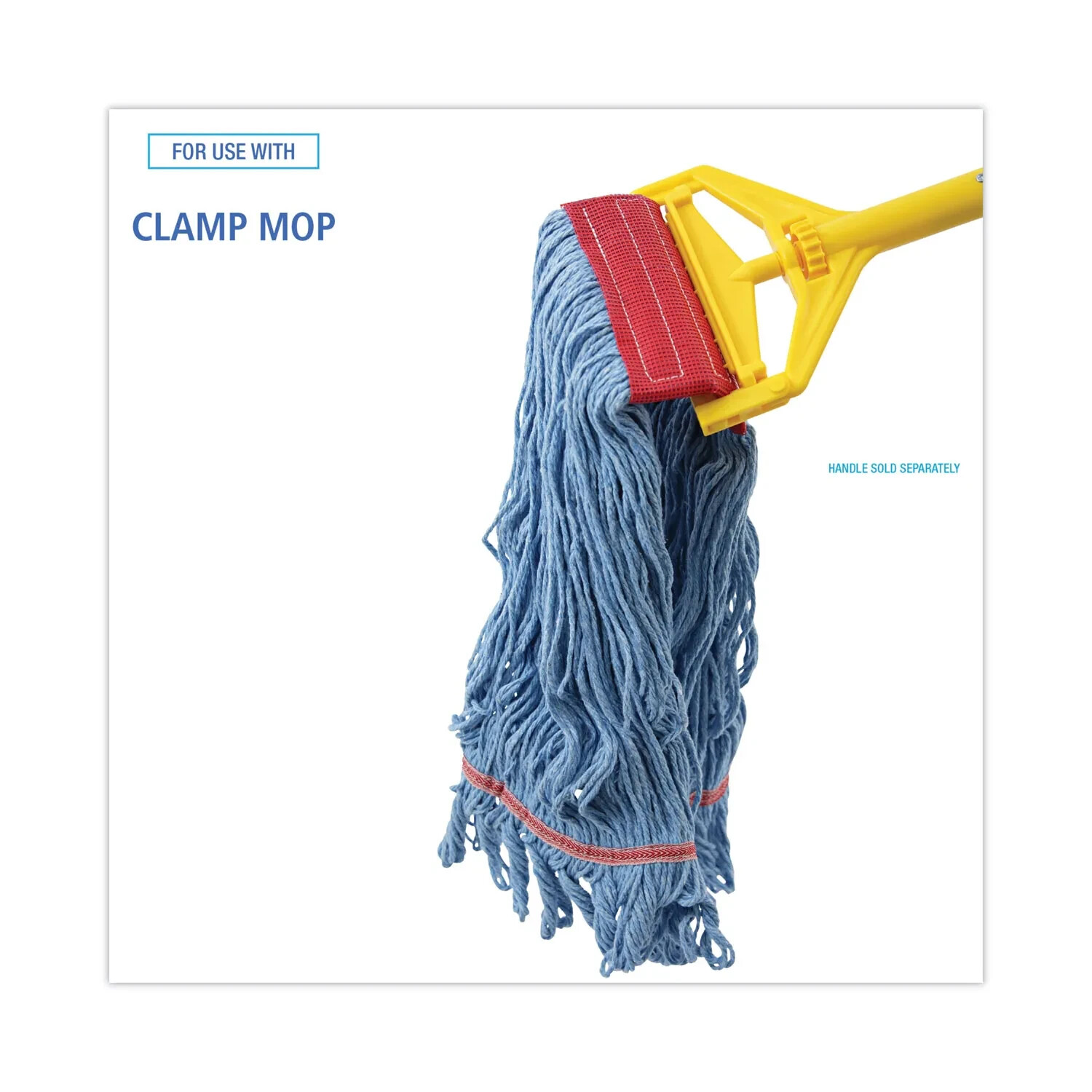 Boardwalk 1800LBDZ Pro Loop Web/Tailband Mop Head – Large, Blue (1 Dozen) New
