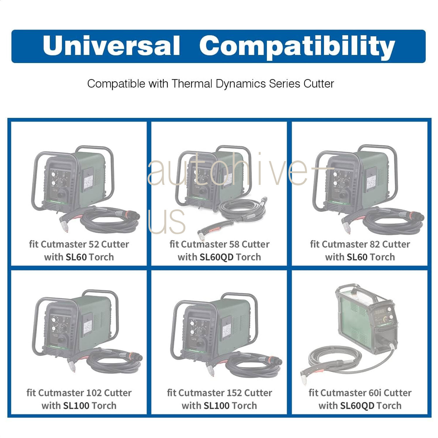 20x 60A Plasma Consumables for Thermal Dynamics SL60 SL100 PK20 9-8215 9-8210 US