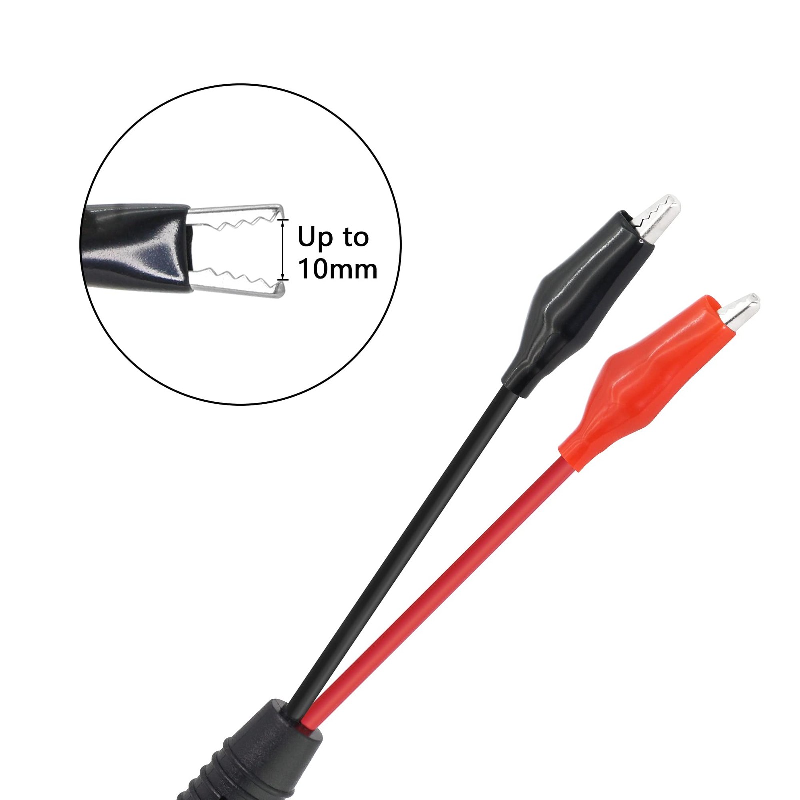 Alligator Clip to USB Test Leads Red Black Wire 5A Current 50cm Cable