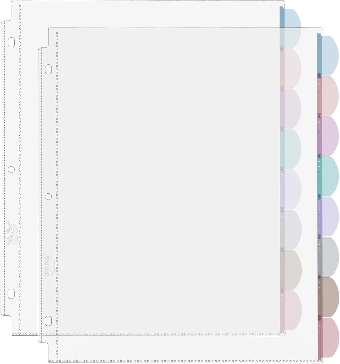 Clear Sheet Protectors with Tabs, 8.5×11 Inches, 8 Tabs, 2 Sets | Durable Cle…
