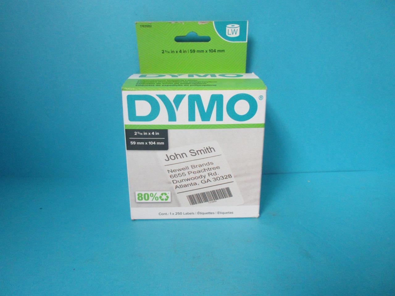 DYMO LabelWriter Shipping Labels 2 5/16 x 4 White 250 Labels/Roll 1763982