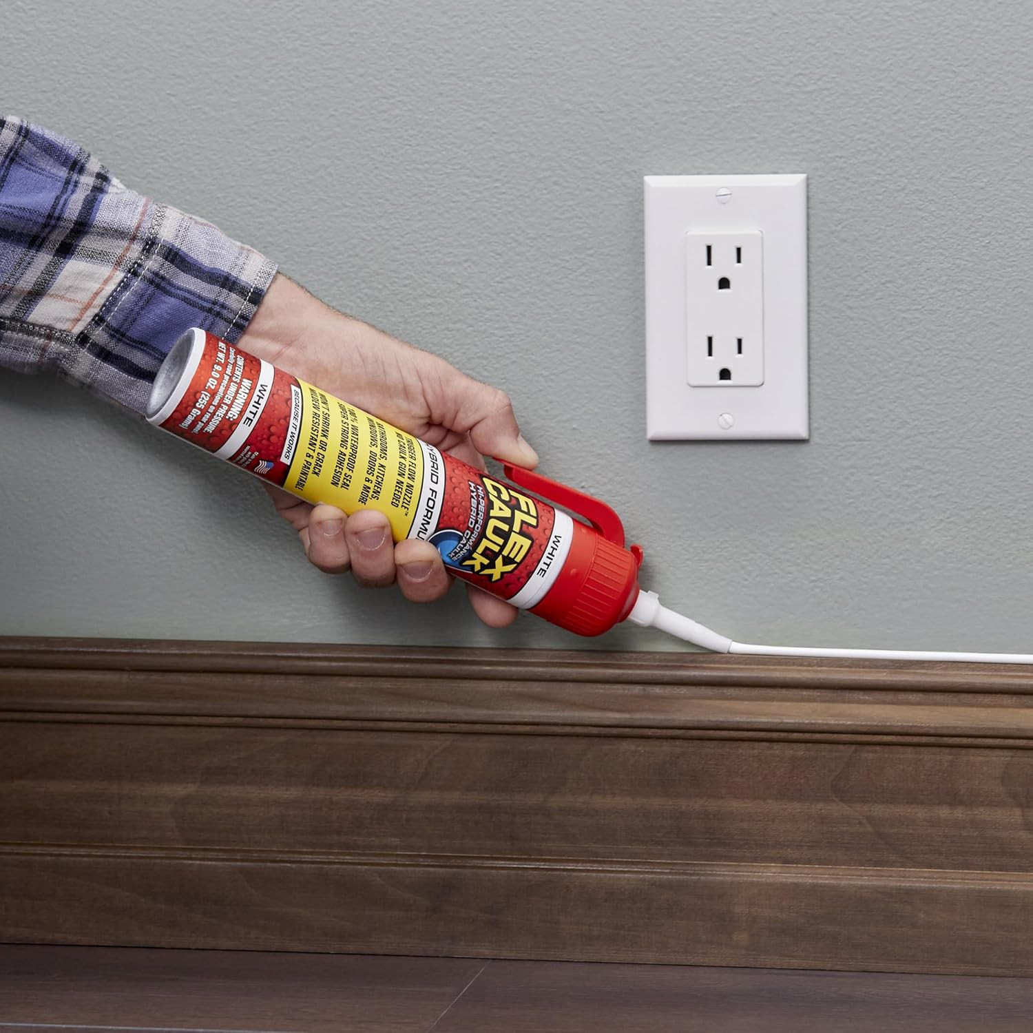 Flex Caulk, Waterproof & Weatherproof Hybrid Polymer Sealant, Strong, Paintable,