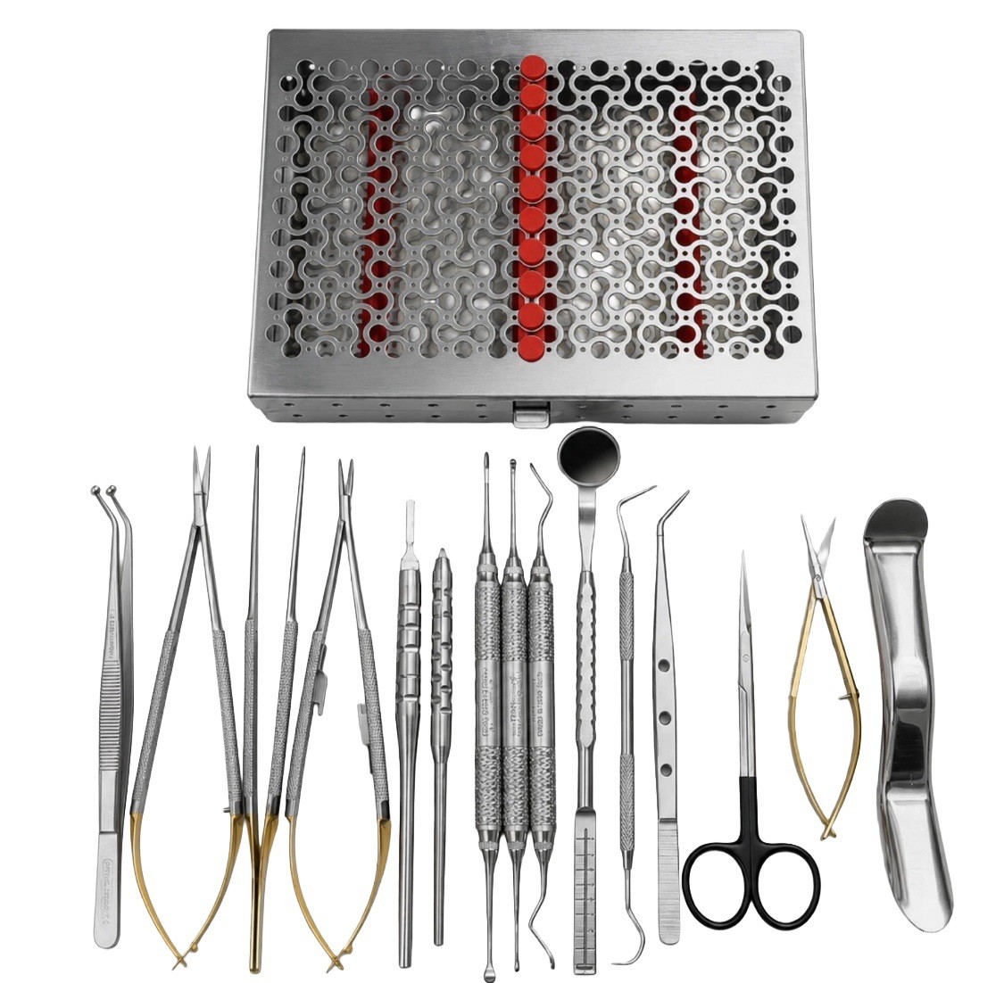 Micro Oral Surgery Kit Periodontal Tunneling Knives Set Dental Surgical Set 16PC