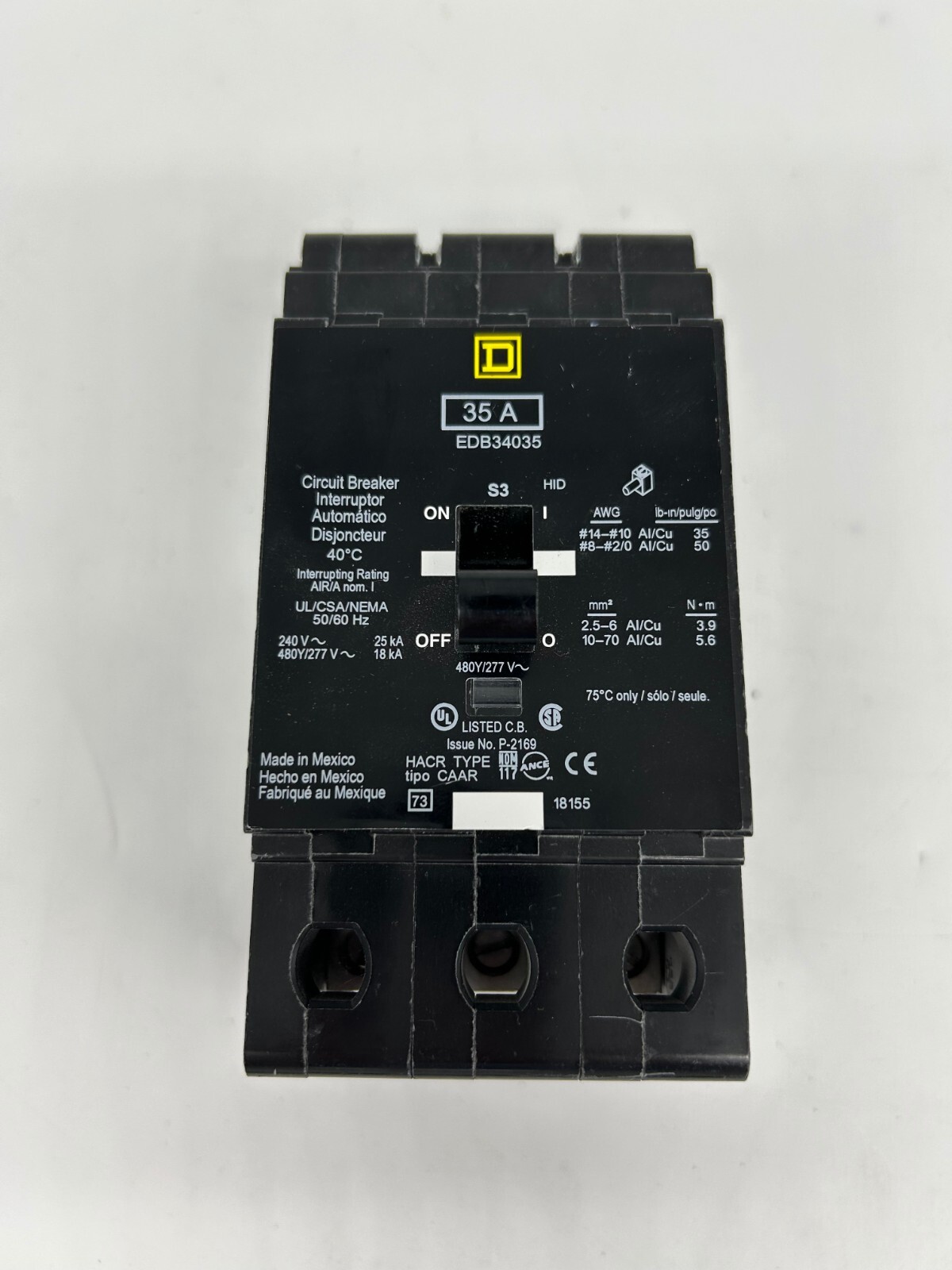 NEW SQUARE D – EDB34035