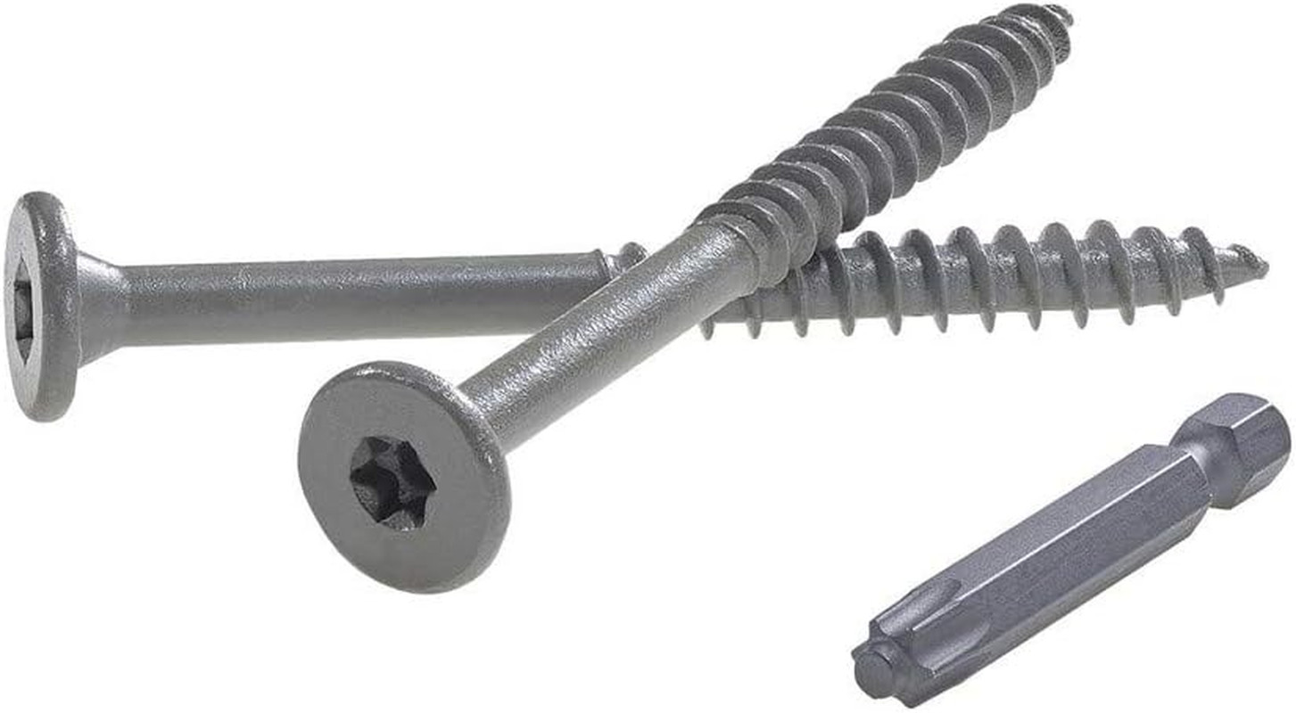 Ledgerlok Flat Head Wood Screws – 250 Pack, 3-5/8″ Length