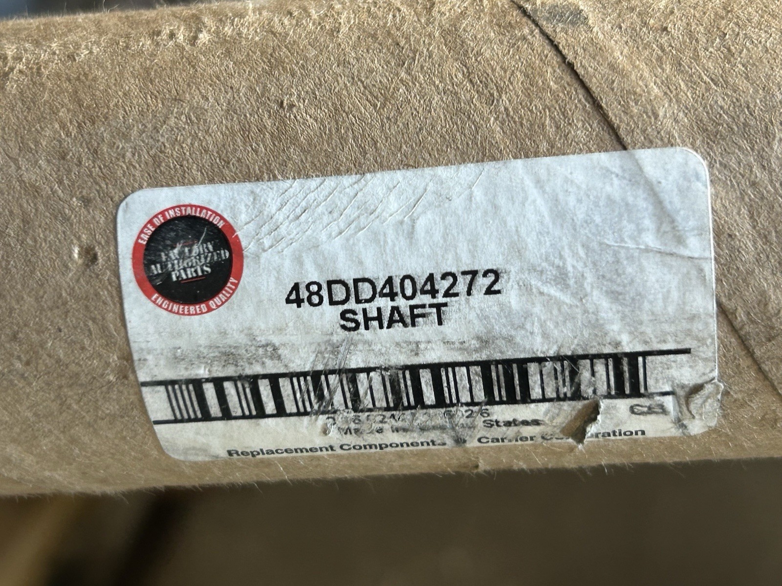 Carrier 48DD404272 Fan Shaft 1-3/16″ DIA