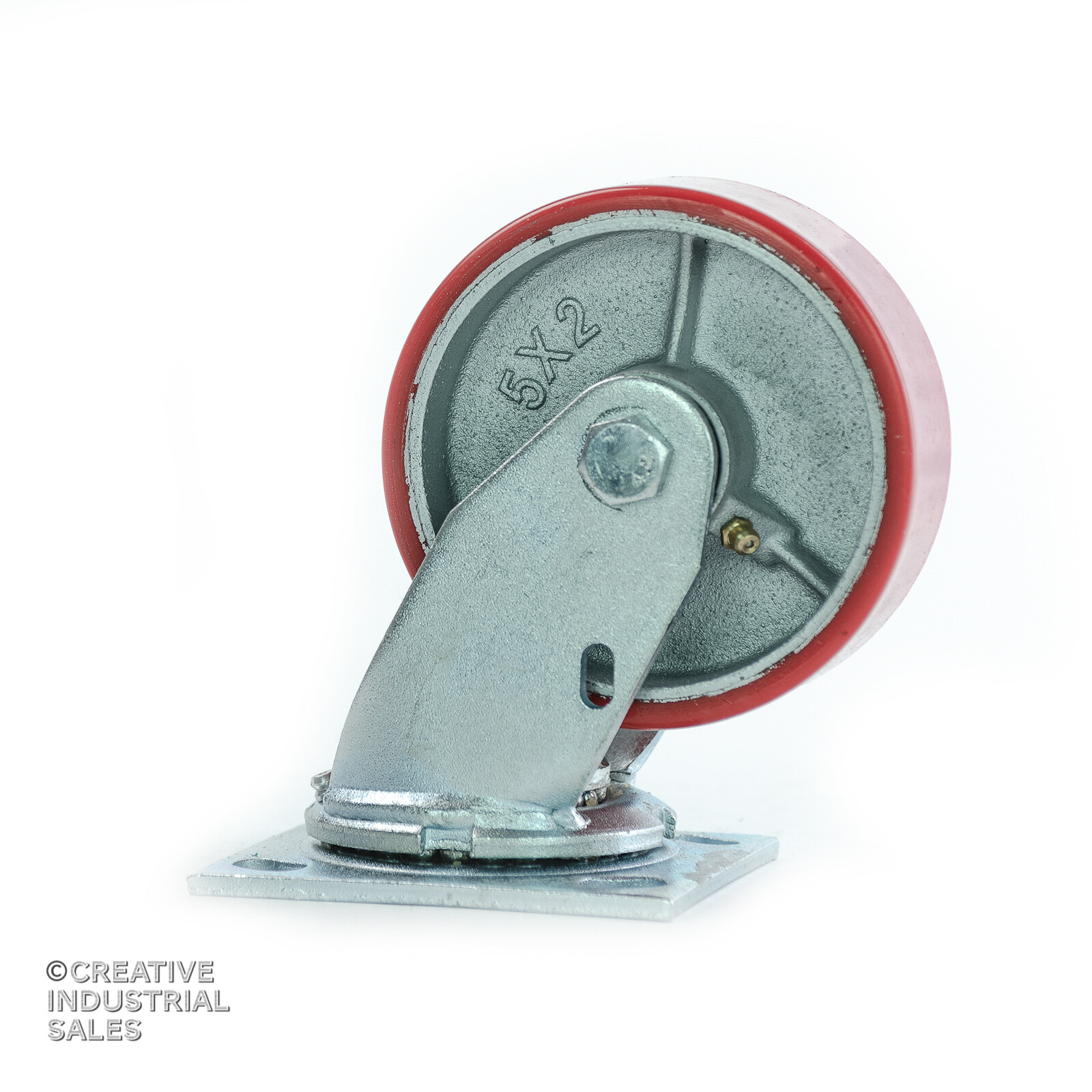 5″ x2″ Swivel Casters Polyurethane Wheel Steel (2) Rigid (2) 1000lbs ea Tool Box