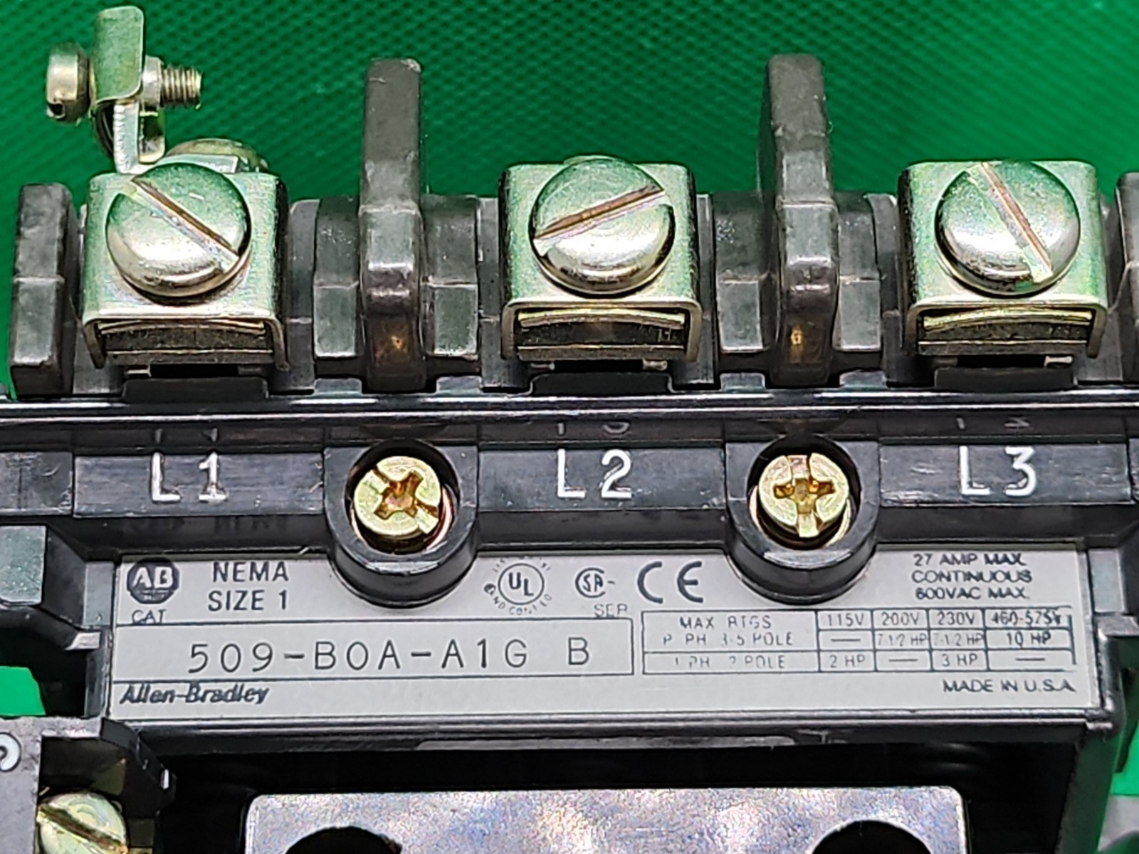 ALLEN B. 509-B0A-A1G B Magnetic Motor Starter Paired 592-A1GA A Relay [1ES4-2]