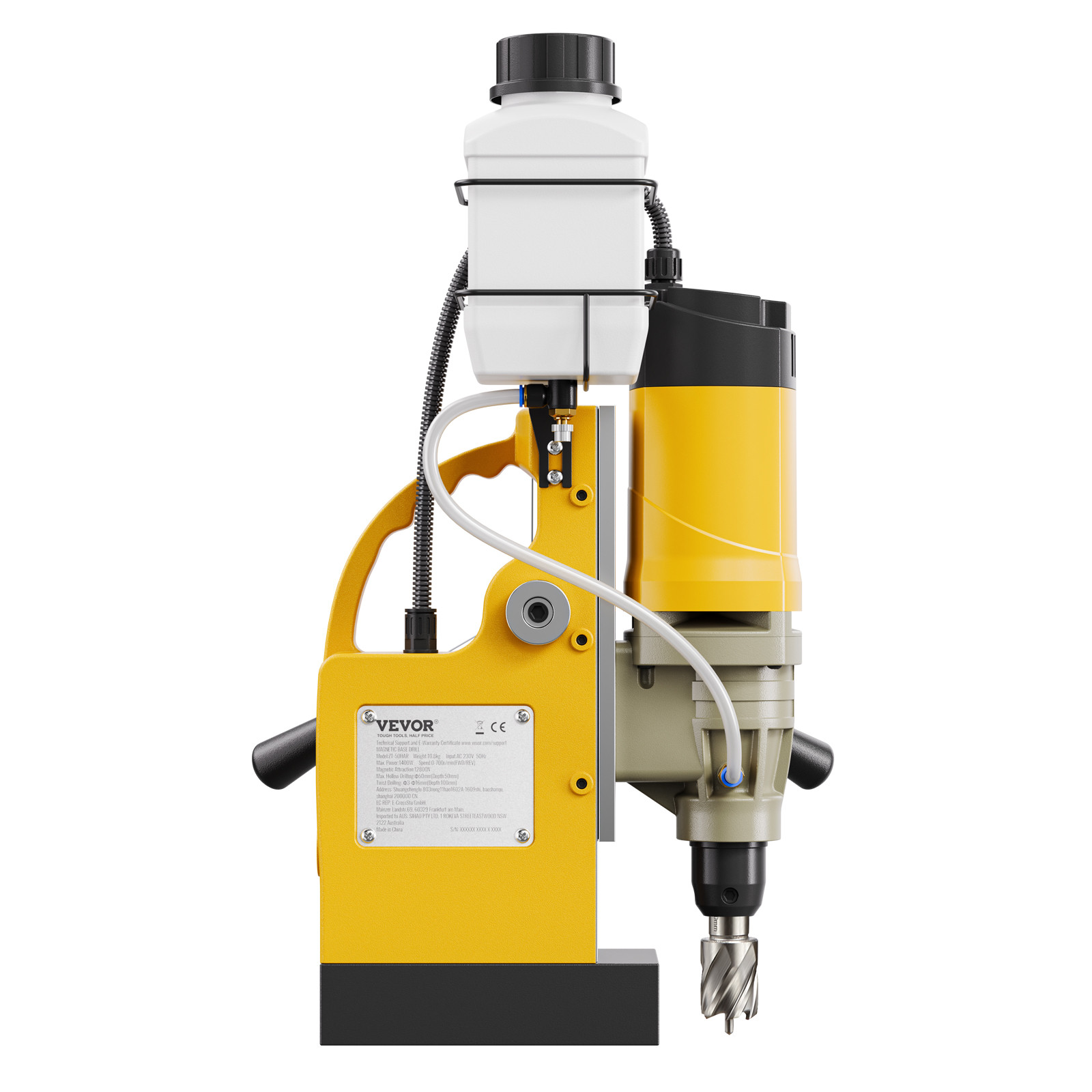 VEVOR Magnetic Drill 1450W 2878 lbf Mag Drill Press 2 in Boring Diameter 6 Bits