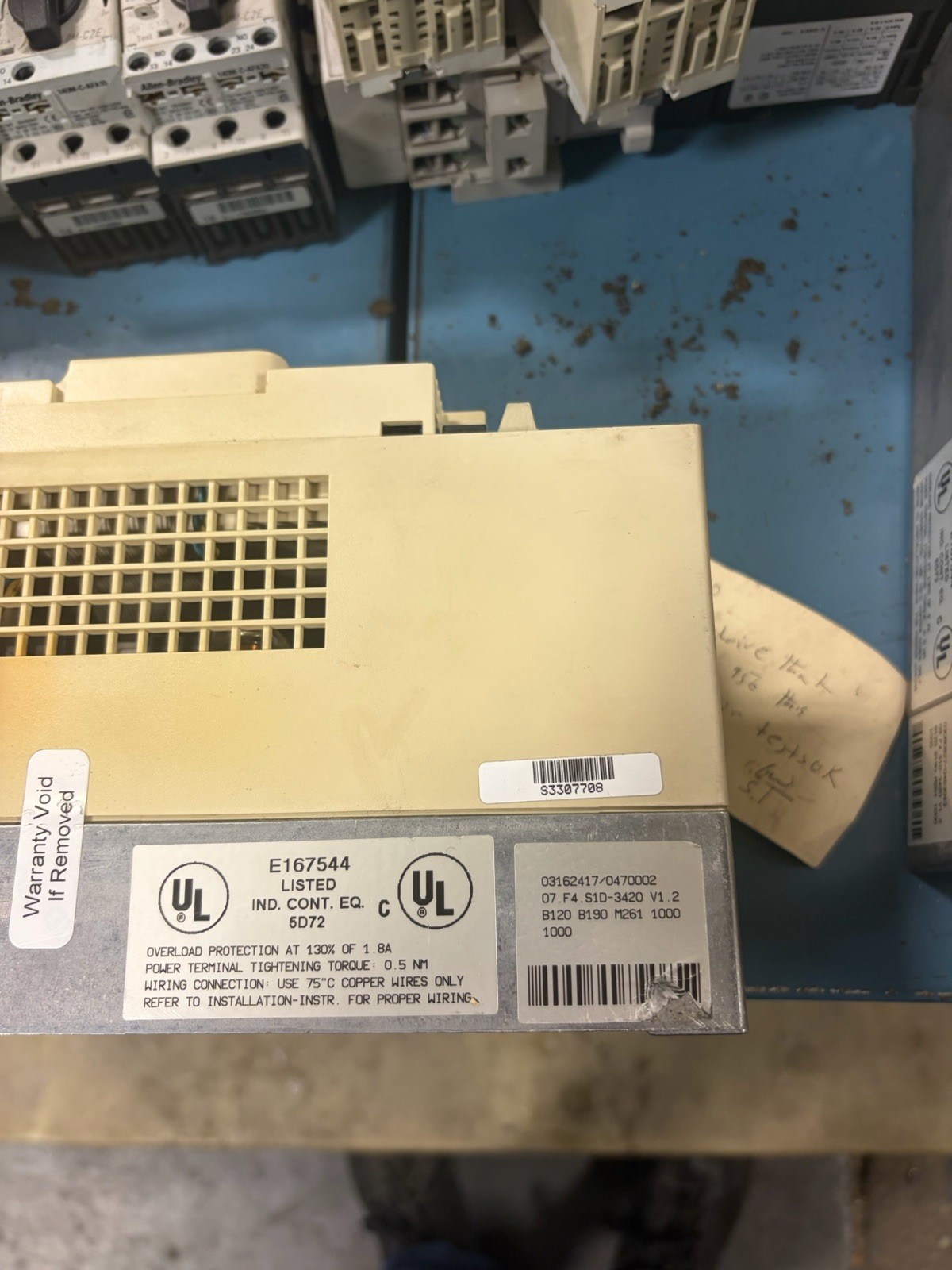 KEB 07.F4.S1D-3420 V1.2 Combivert AC Drive 3PH 1.8KVA 480V 1.8A