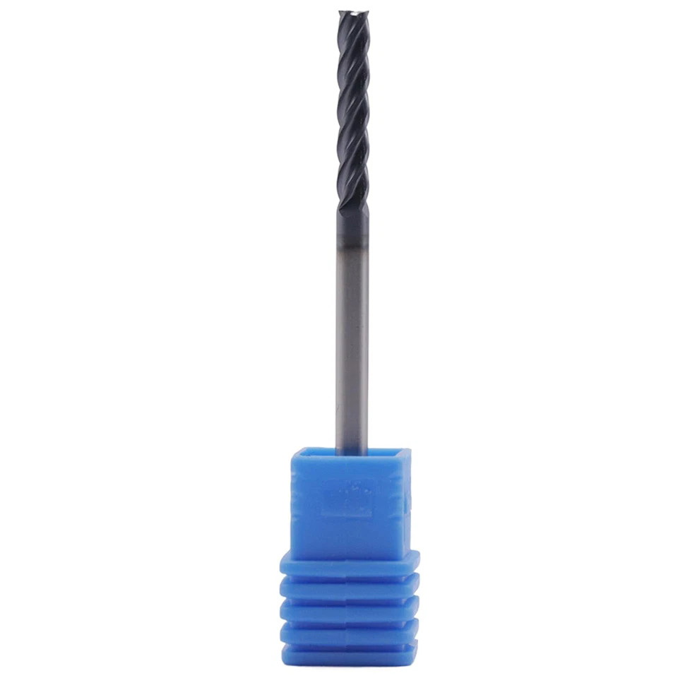 5x 4 Flute 1/8″ x 3/4″ x 2-1/4″ Solid Carbide Long End Mills – TiALN Coated US