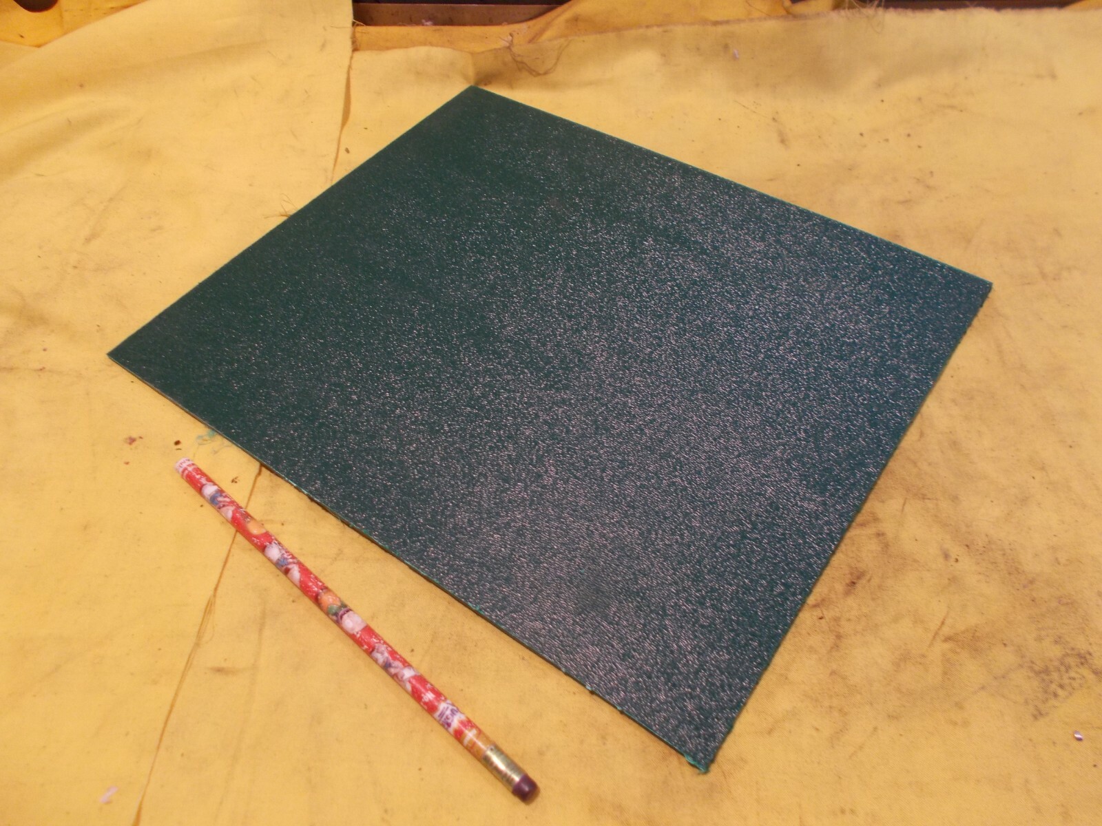 ABS GREEN PLASTIC SHEET 1/8″ x 10 1/8″ x 12” textured vacuum thermoforming