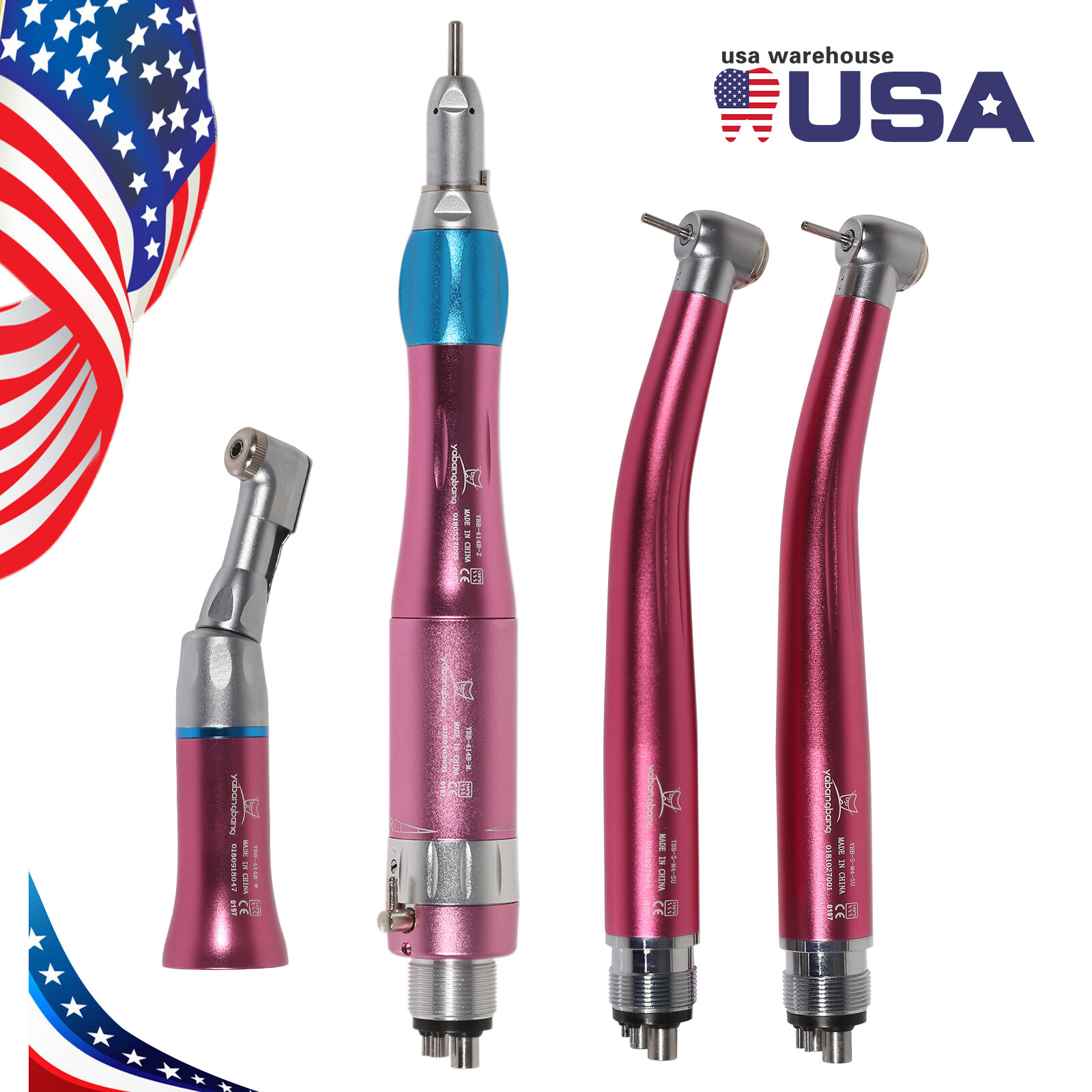 Pieza de Mano Dental Estilo NSK Alta Baja Velocidad 4H / 2H Kit Turbina de Aire