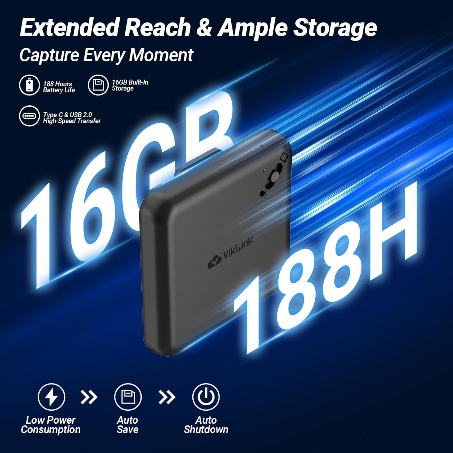64GB Magnetic Voice Recorder Voice Activated with AI Noise Reduction Device NEW