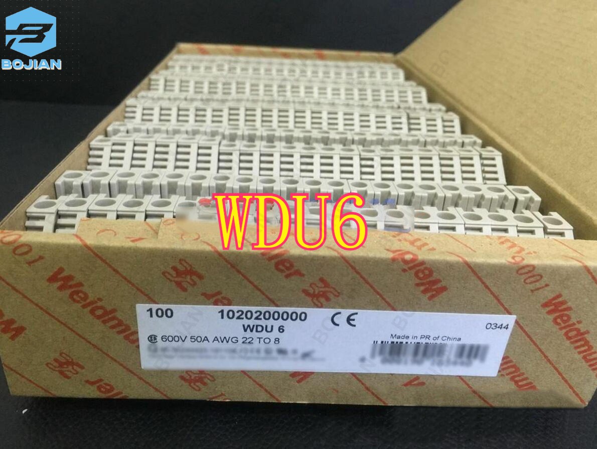 New 100Pcs Weidmuller Terminal 1020200000 WDU6 Original box quality guarantee