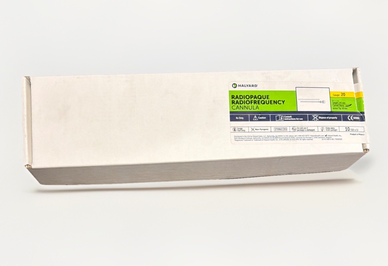 HALYARD PMF20-145-10CS Radiopaque RF Cannula 20G 145mm — Expired Lab / Training
