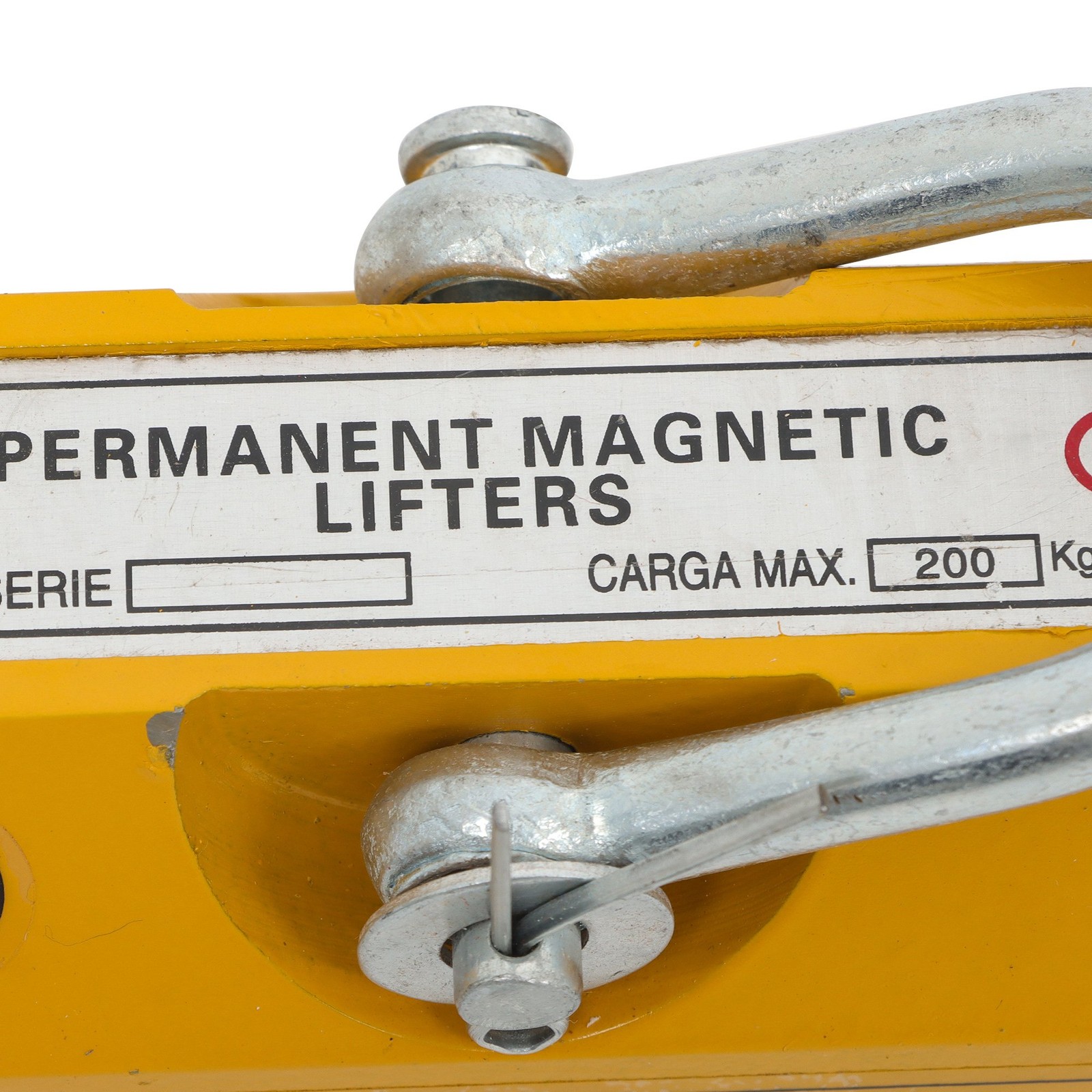 440lbs/200kg Permanent Magnetic Lifter 2.5 Safety Factor Yellow Lifting Magnet
