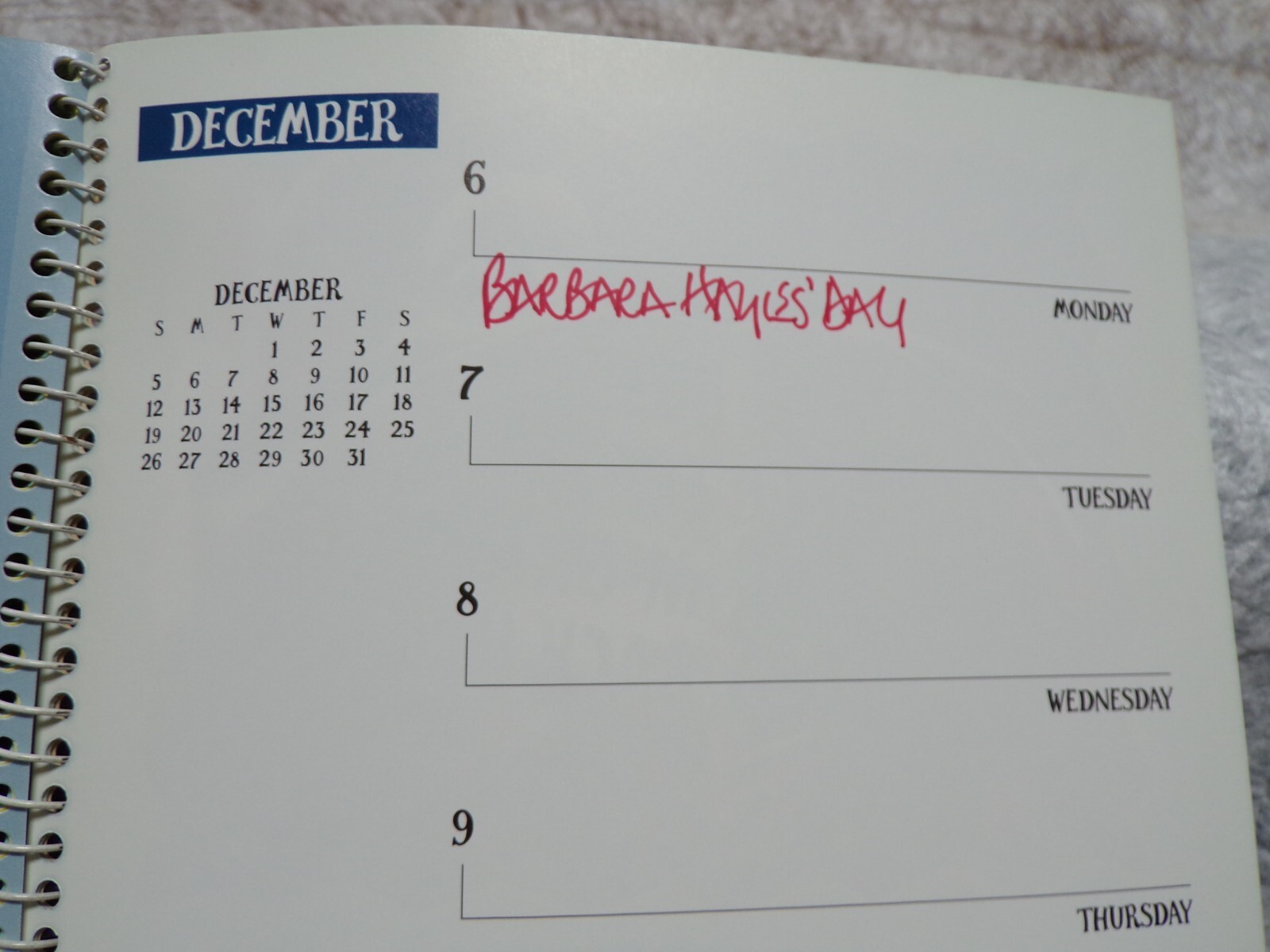 1999 WALLACE AND GROMIT CALENDAR APPOINTMENT BOOK WITH SPIRAL BINDING
