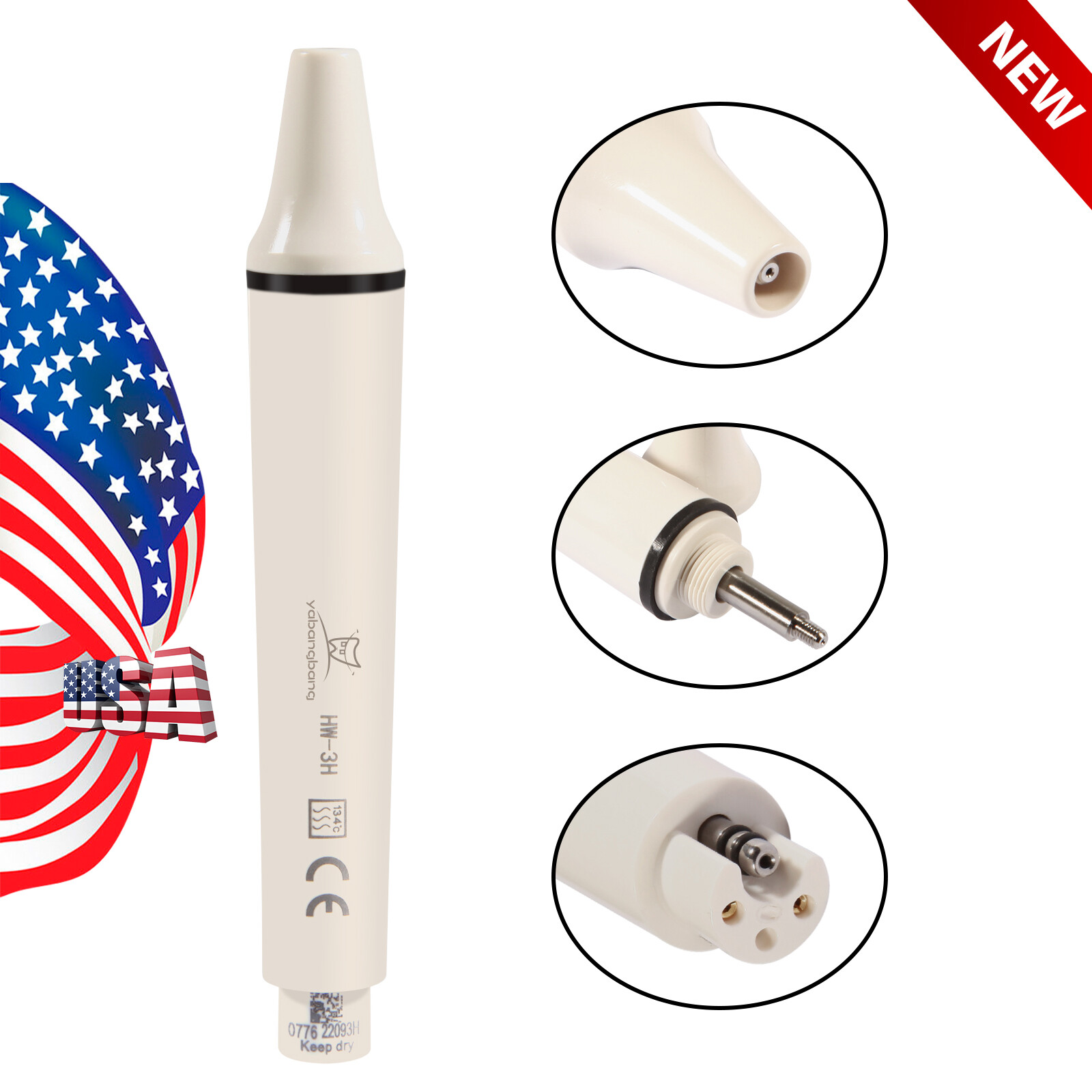 Dental Detachable Ultrasonic Piezo Scaler Handpiece fit EMS Woodpecker HW-3H