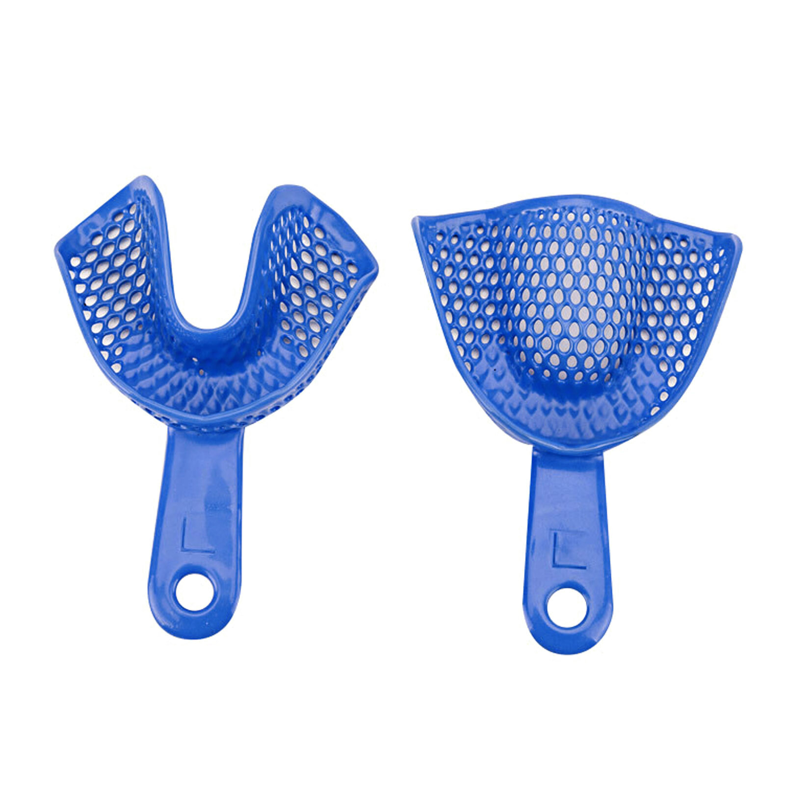 2Pcs/10Pcs Plastic-Steel Dental Impression Trays Material Upper+Lower 5 Sizes