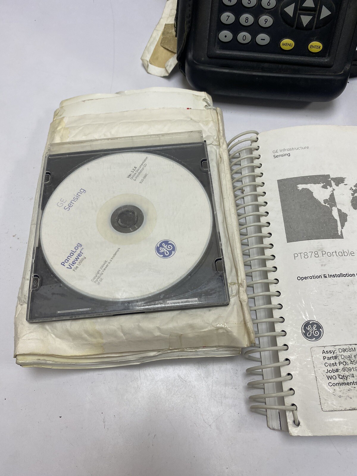 GE Panametrics TransPort PT878 PORTABLE LIQUID FLOWMETER