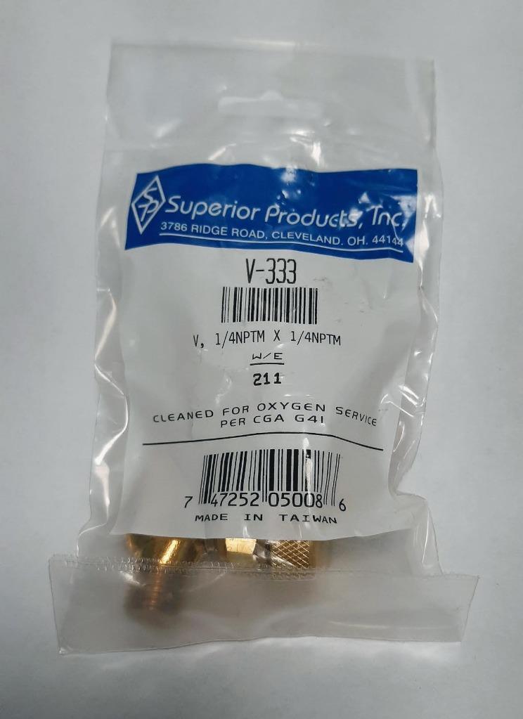 V-333 3000 PSI Brass Seat Shut-Off Valve 1/4 NPTM X1/4 NPTM USA SELLER