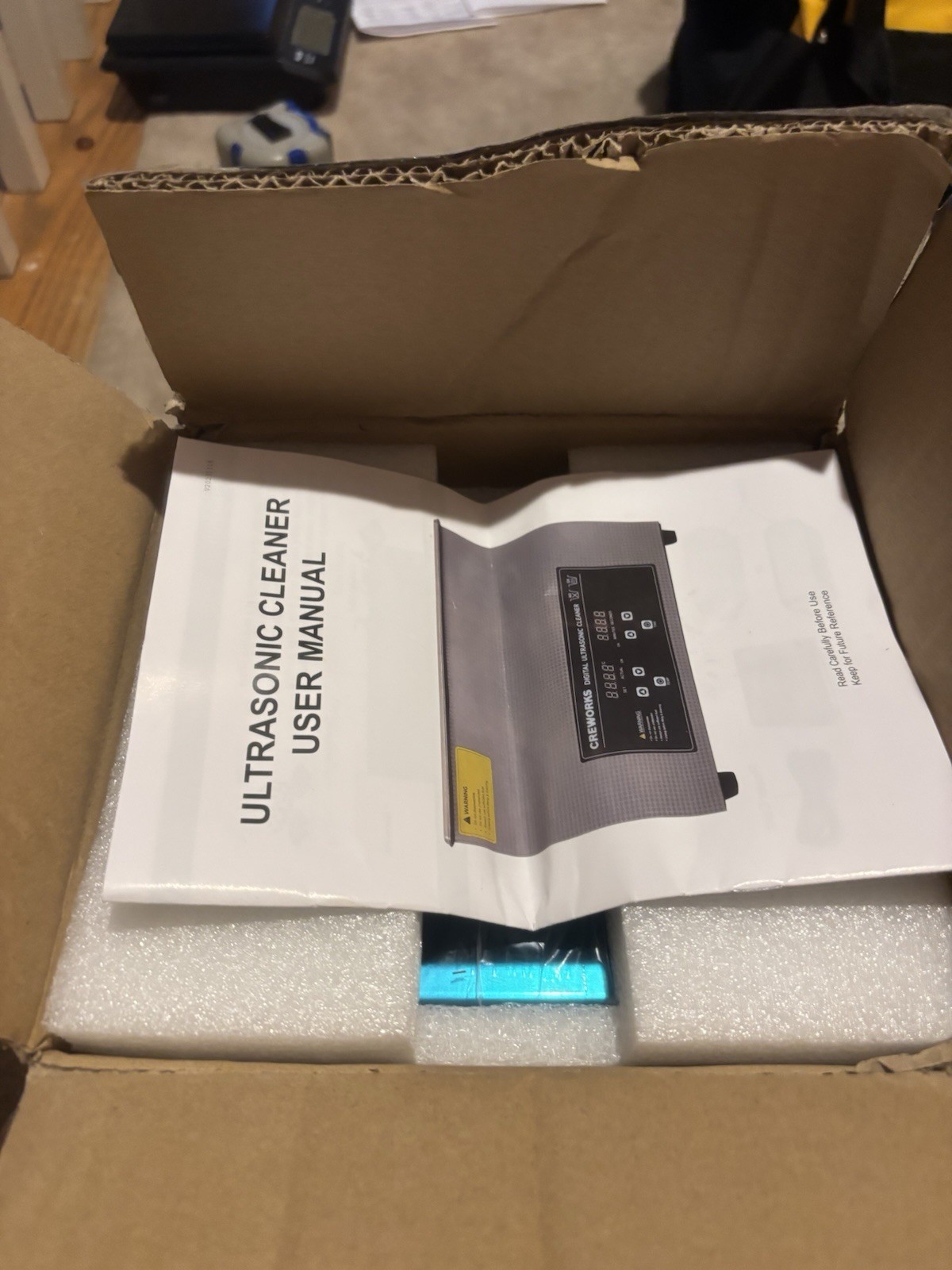 CREWORKS 2L JX-010S Ultrasonic Cleaner with Timer Heating Machine Sonic Cleaner