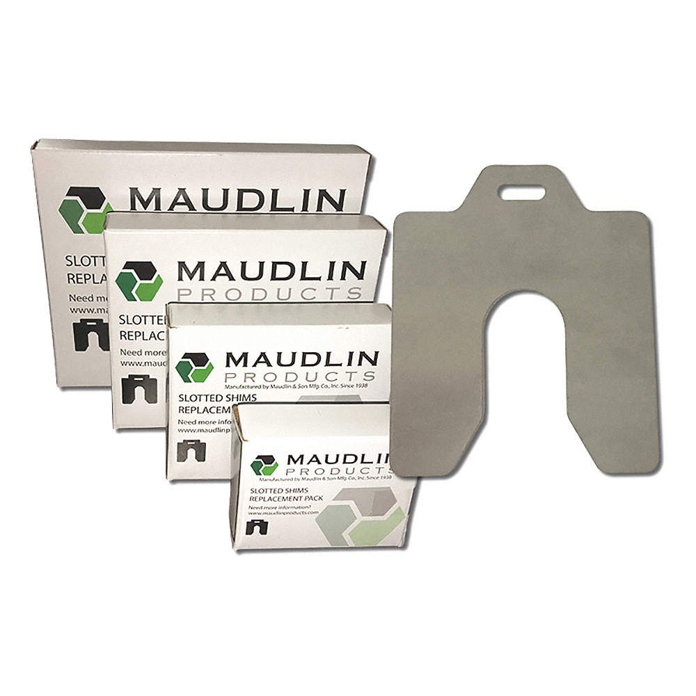MAUDLIN PRODUCTS MSC050-10 Slotted Shim,C-4×4 Inx0.050In,Pk10 2NZP8