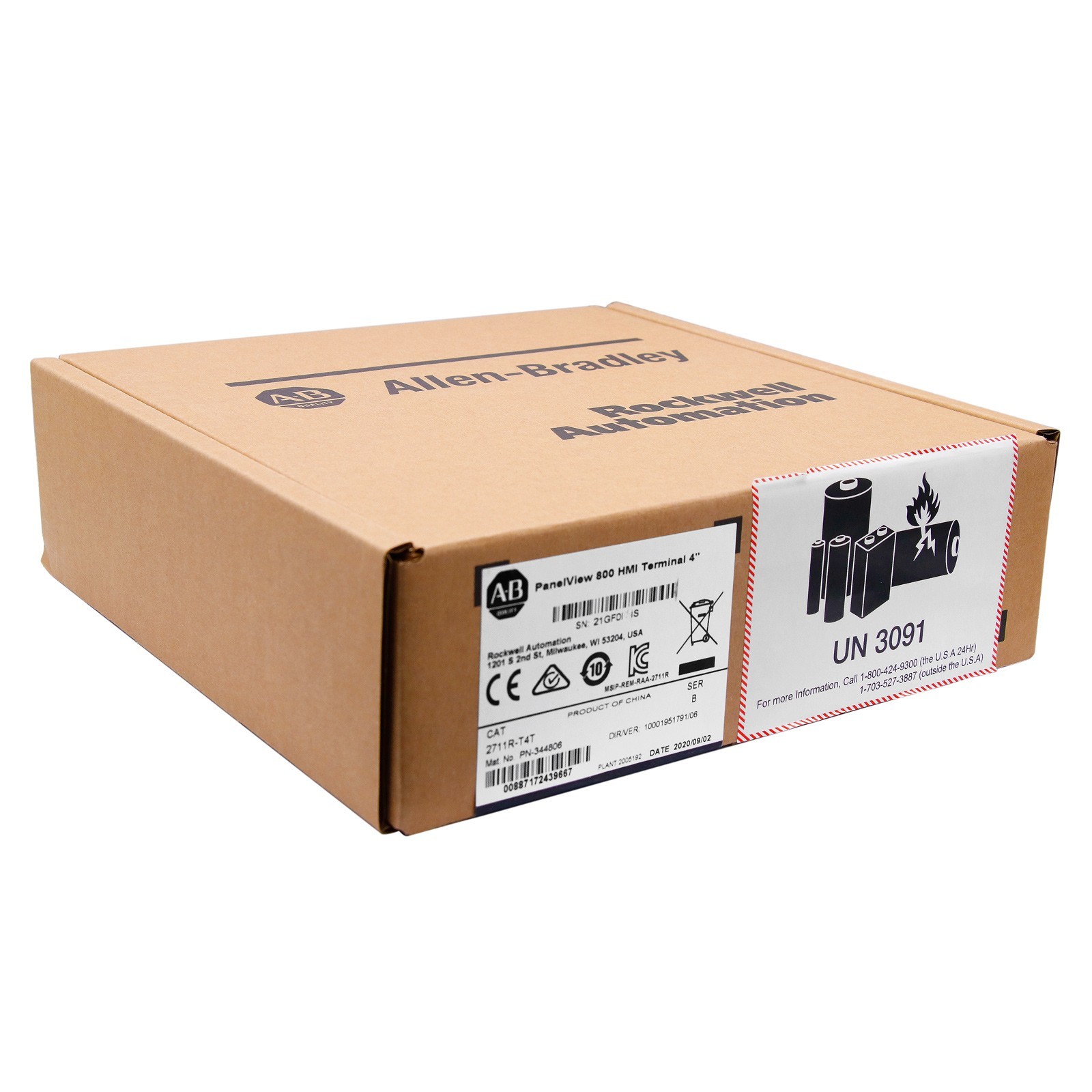 2025 New Allen-Bradley 2711R-T4T PanelView 800 4 inch HMI Terminal 2711RT4T