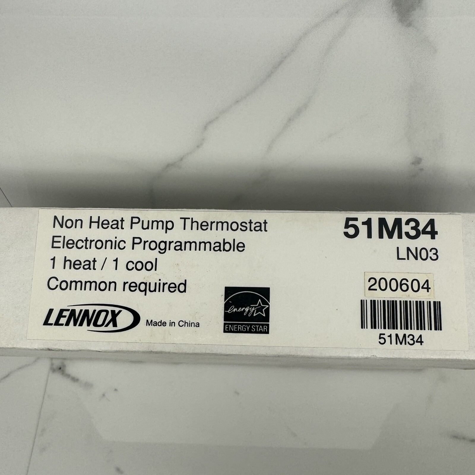 Lennox Model 51M34 NON HEAT PUMP Programmable Thermostat 1 Heat / 1 Cool FreShip