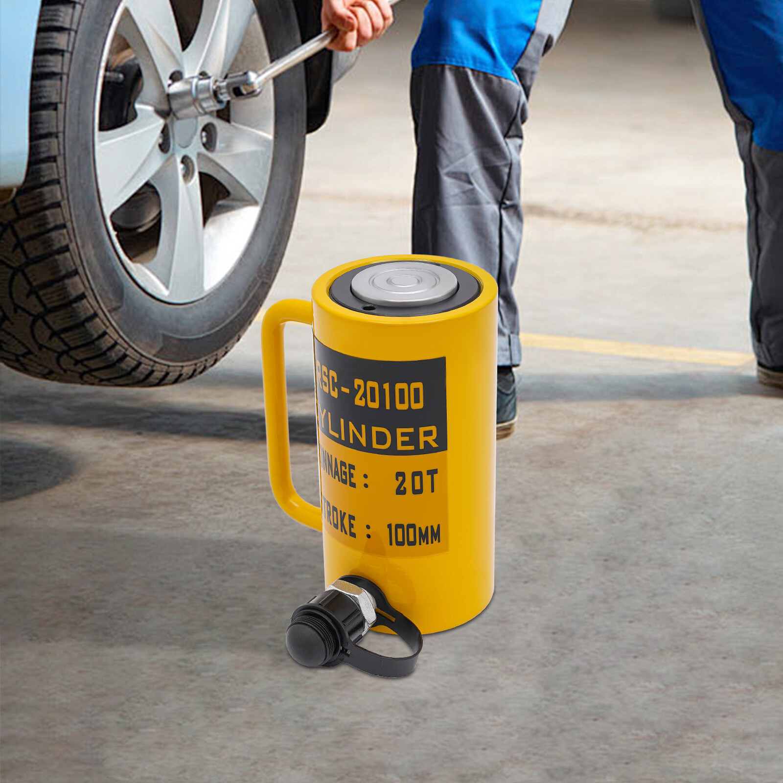 RSC-20100 20 Ton Hydraulic Cylinder Jack 4″ 100mm Stroke Single Acting