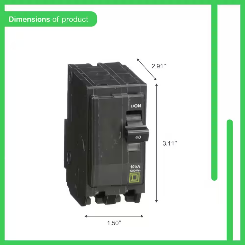 QO 40-Amp 2-Pole Circuit Breaker (QO240CP)