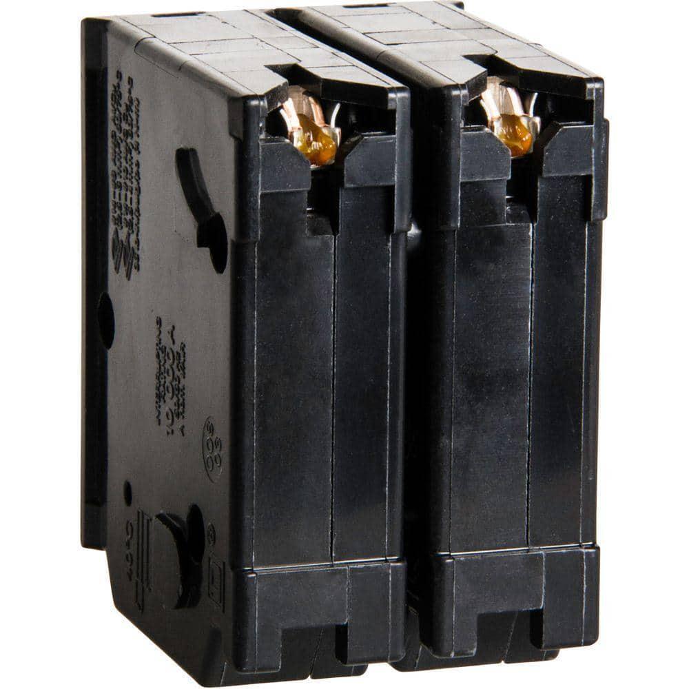 Circuit Breaker Square D 50 Amp 2 Pole Homeline Standard Trip Residential Black