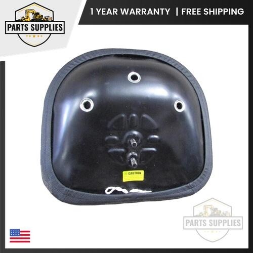 TS1200 Universal Padded Vinyl Pan Seat Black fits Multiple Tractor Brands