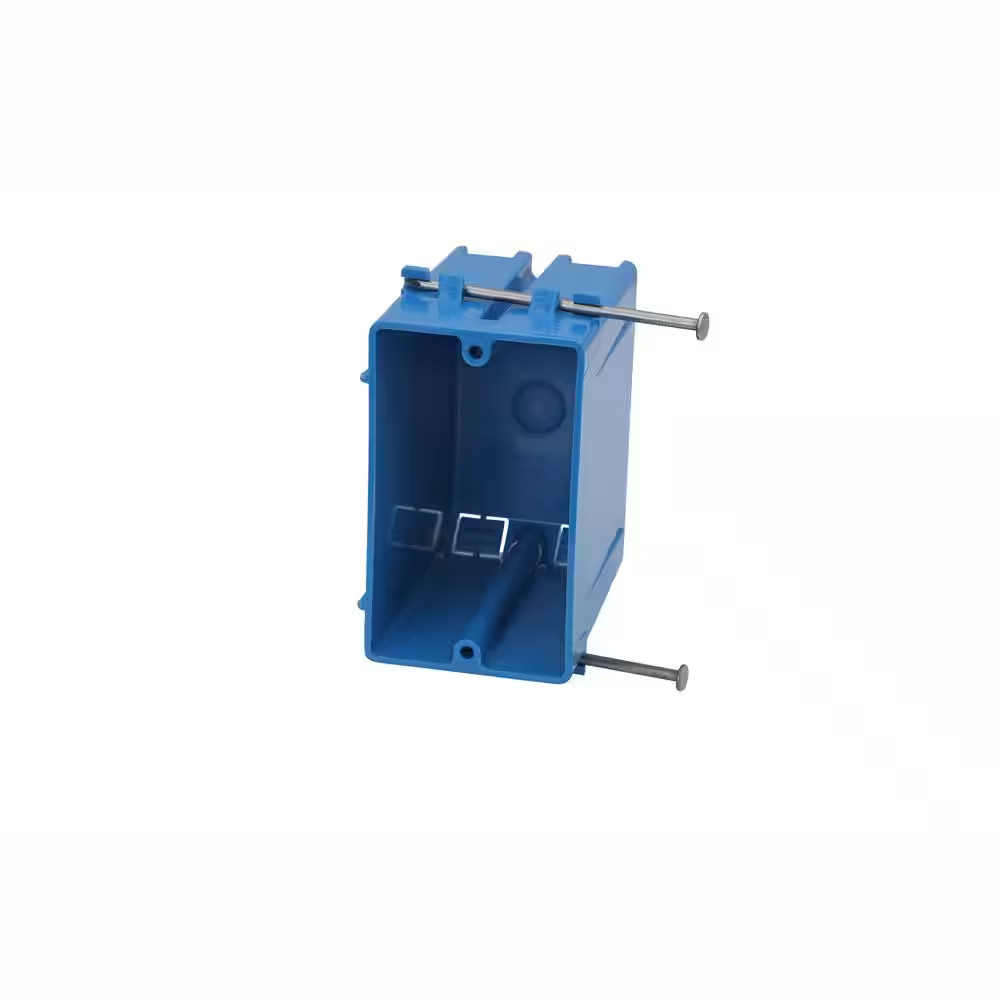 1-Gang 22 cu. in. New Work PVC Electrical Outlet Box