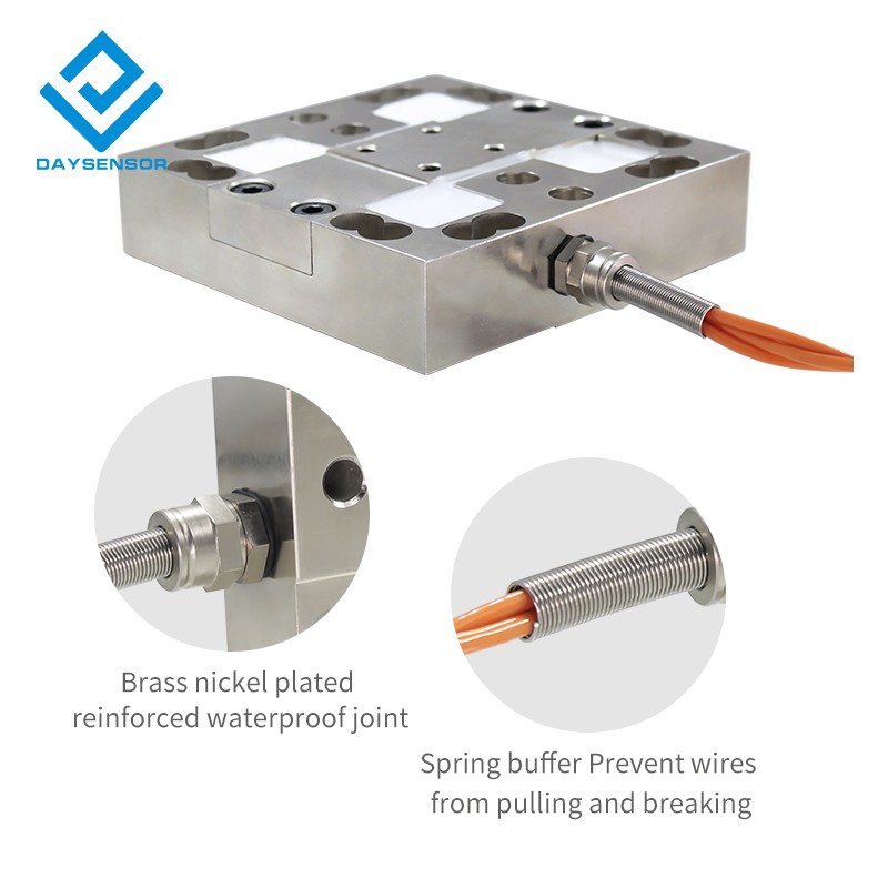 DAYSENSOR 3 Axis Load Cell 5000N,0.5% FS Accuracy IP66 Protection Class MutiAxis