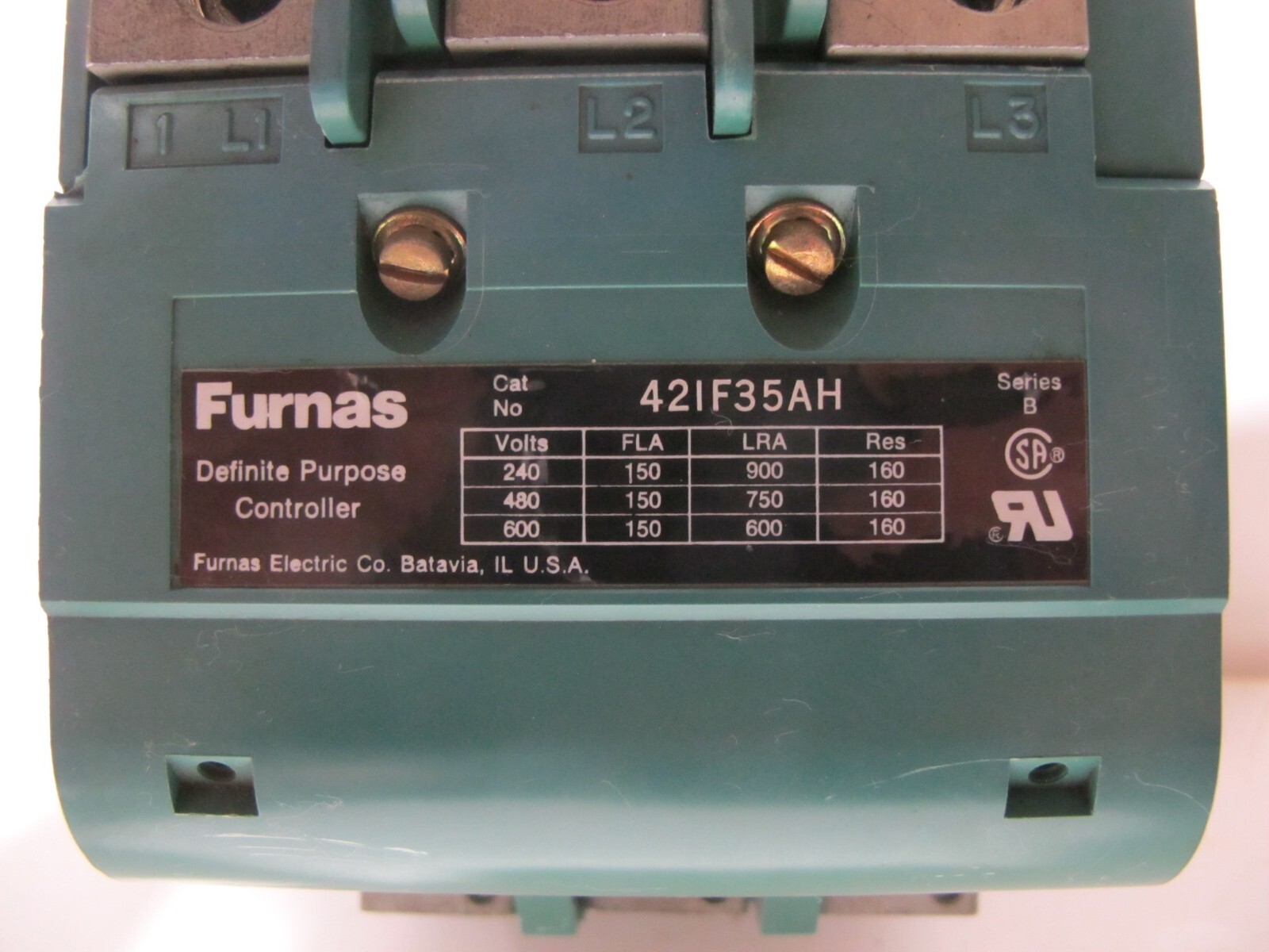 Furnas 42IF35AH 150A Definite Purpose Contactor 480V Coil 75D73251H Controller
