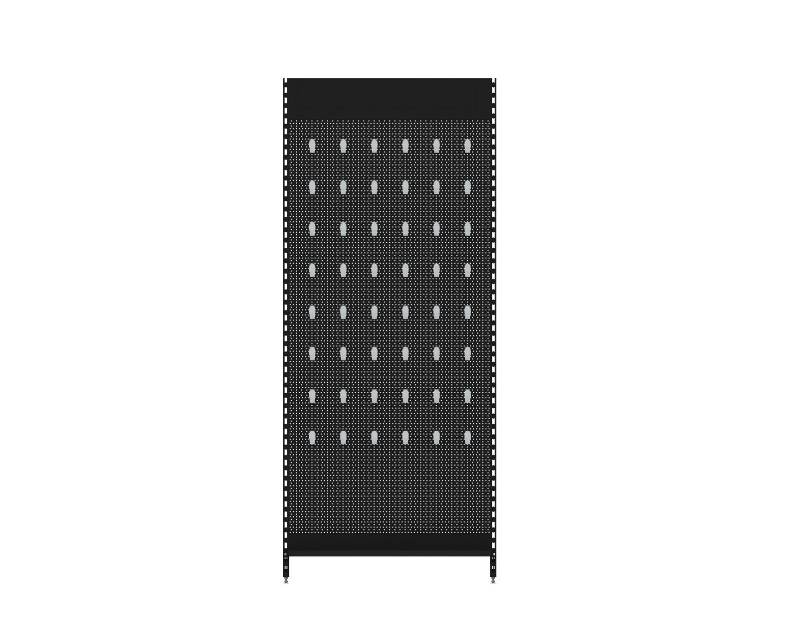 Sales Shelf Metal Shelf Supermarket Shelf Wall Shelf 290 x 100 cm incl. Hooks Kiosk