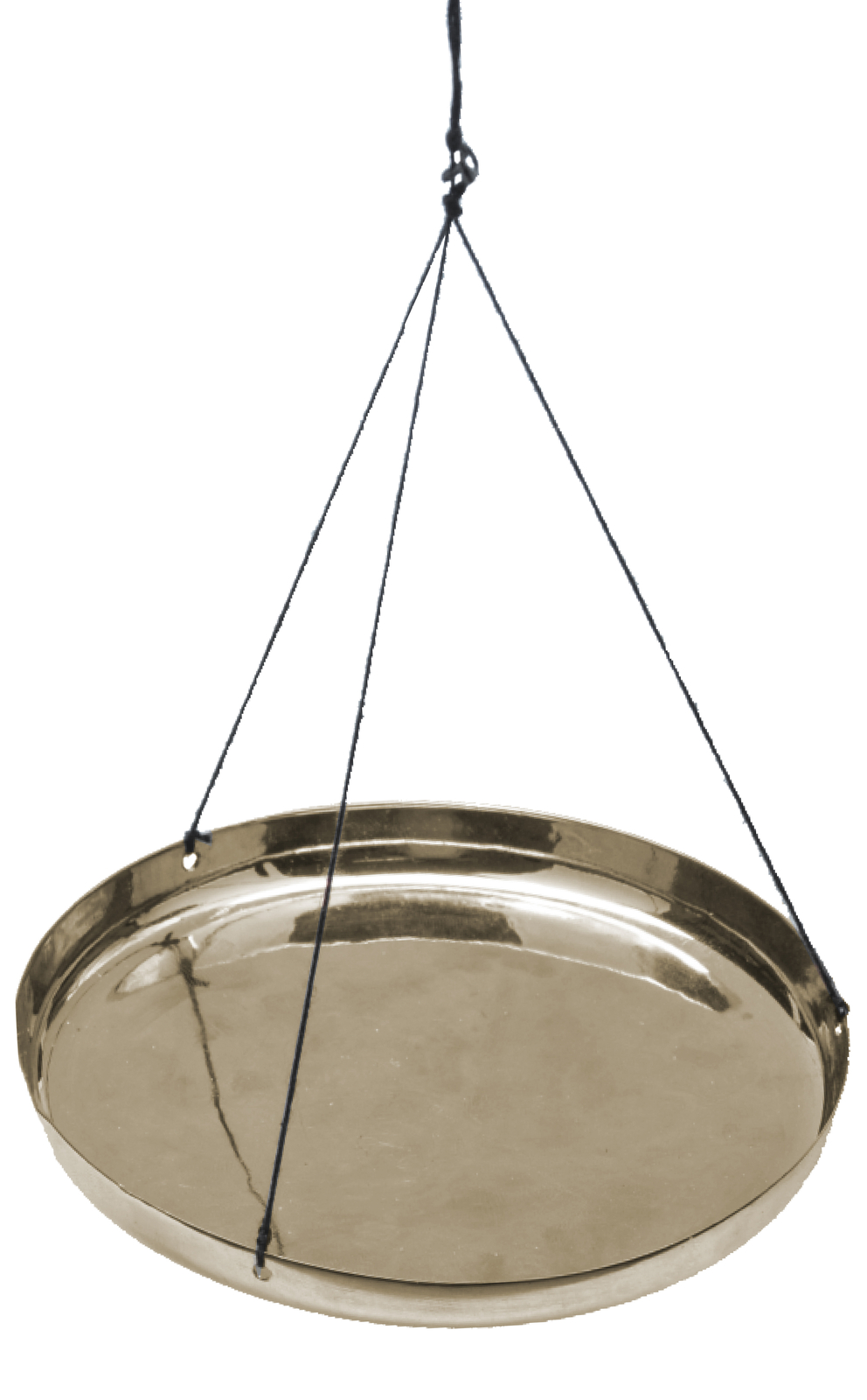 Scale Pan, 3″ (75mm) Diameter – Brass Plated with Cording – Eisco Labs