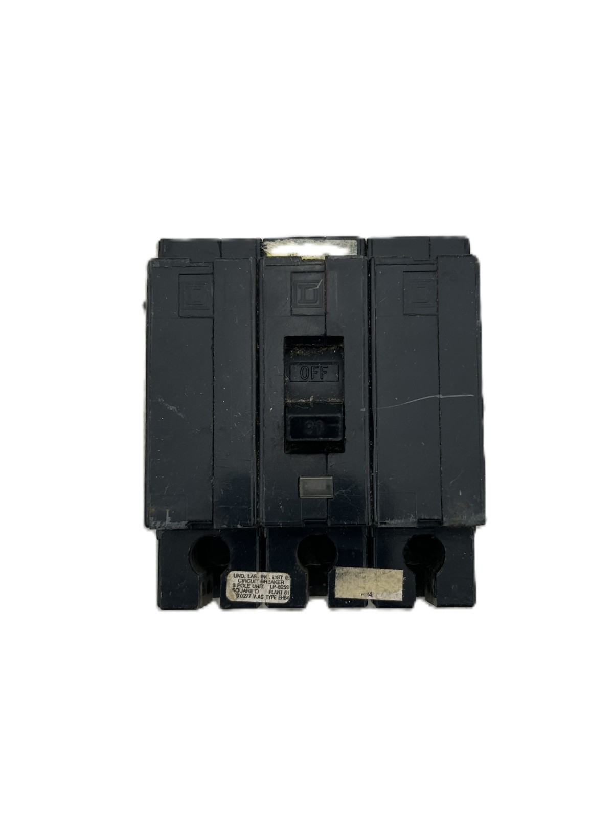 Square D EHB34030 Bolt-On Circuit Breaker 30A 3-Pole 480Y/277V