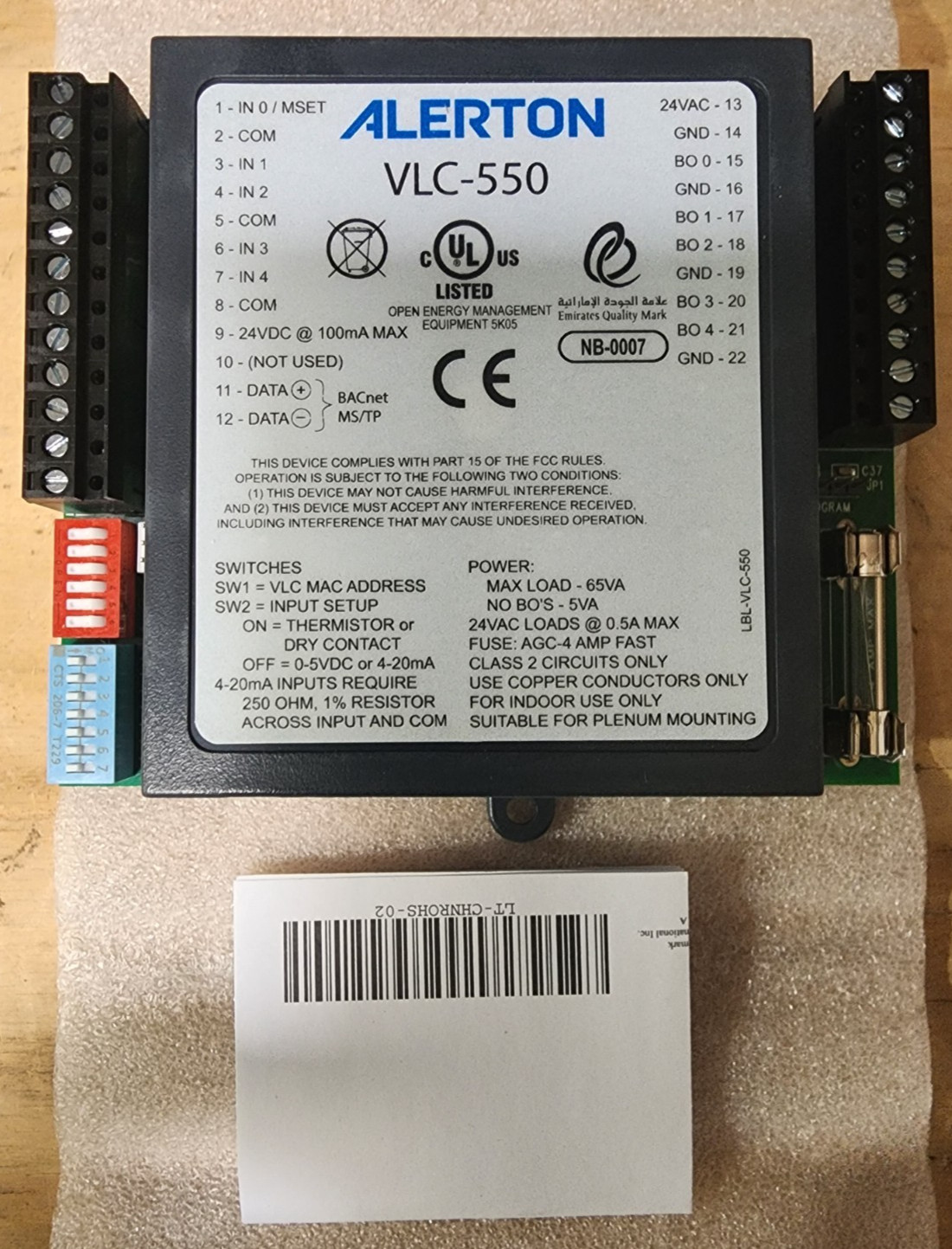 Alerton VLC-550 New In Box