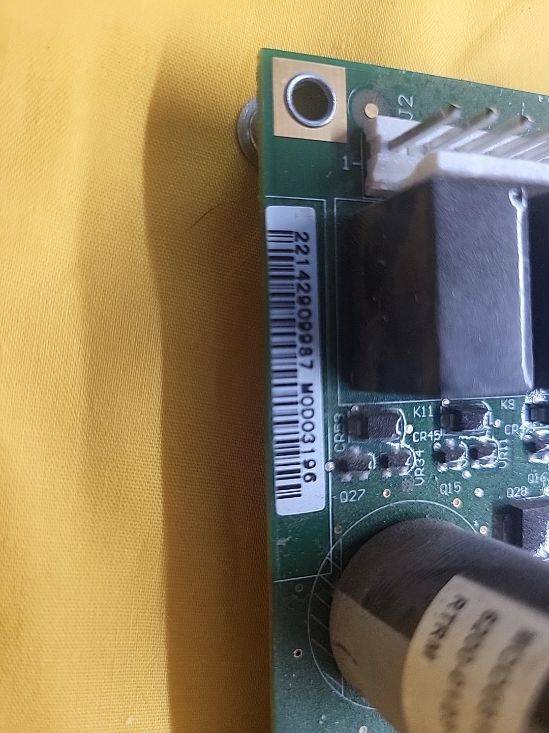 Trane Control Board MOD03196 Rev. Ak. 6200-0123-23 RTRM. Used.