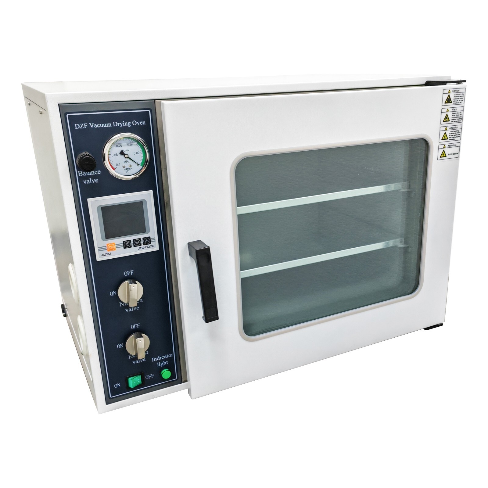 1.9Cu ft Laboratory Digital Vacuum Drying Oven with Nitrogen Inlet 2-Layers 110V